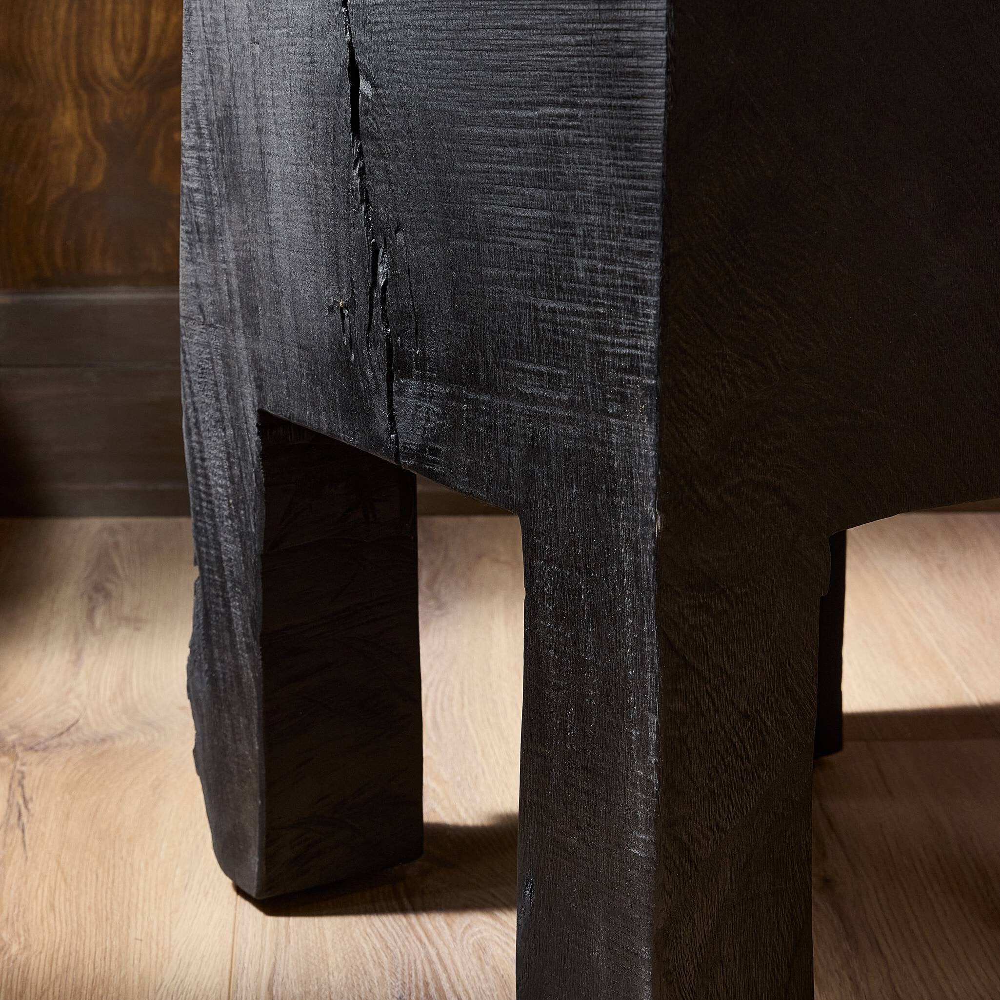 Four Hands Tora Planter — Carbonized Black