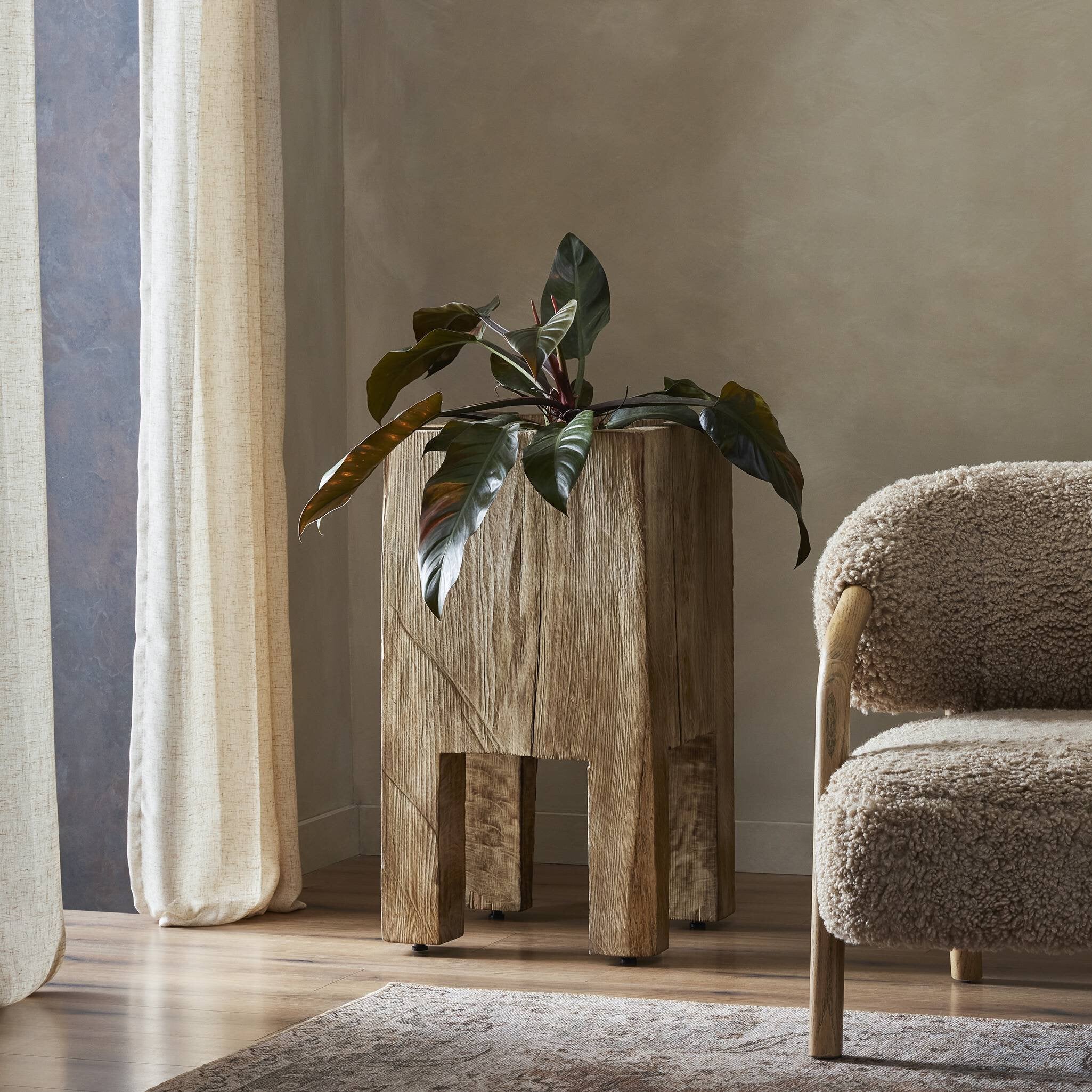 Four Hands Tora Planter — Burnt Reclaimed