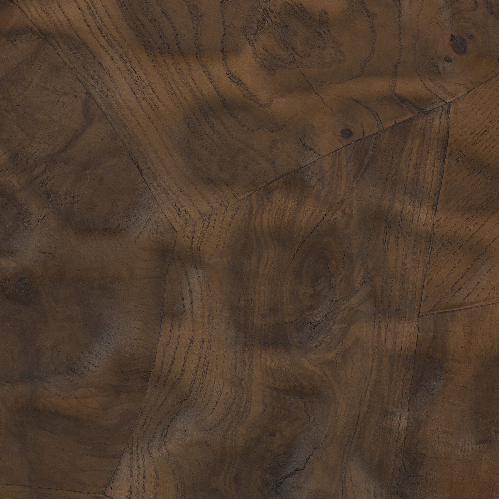 Four Hands Wyler Wall Panel — Textured Walnut-Rust Aluminum