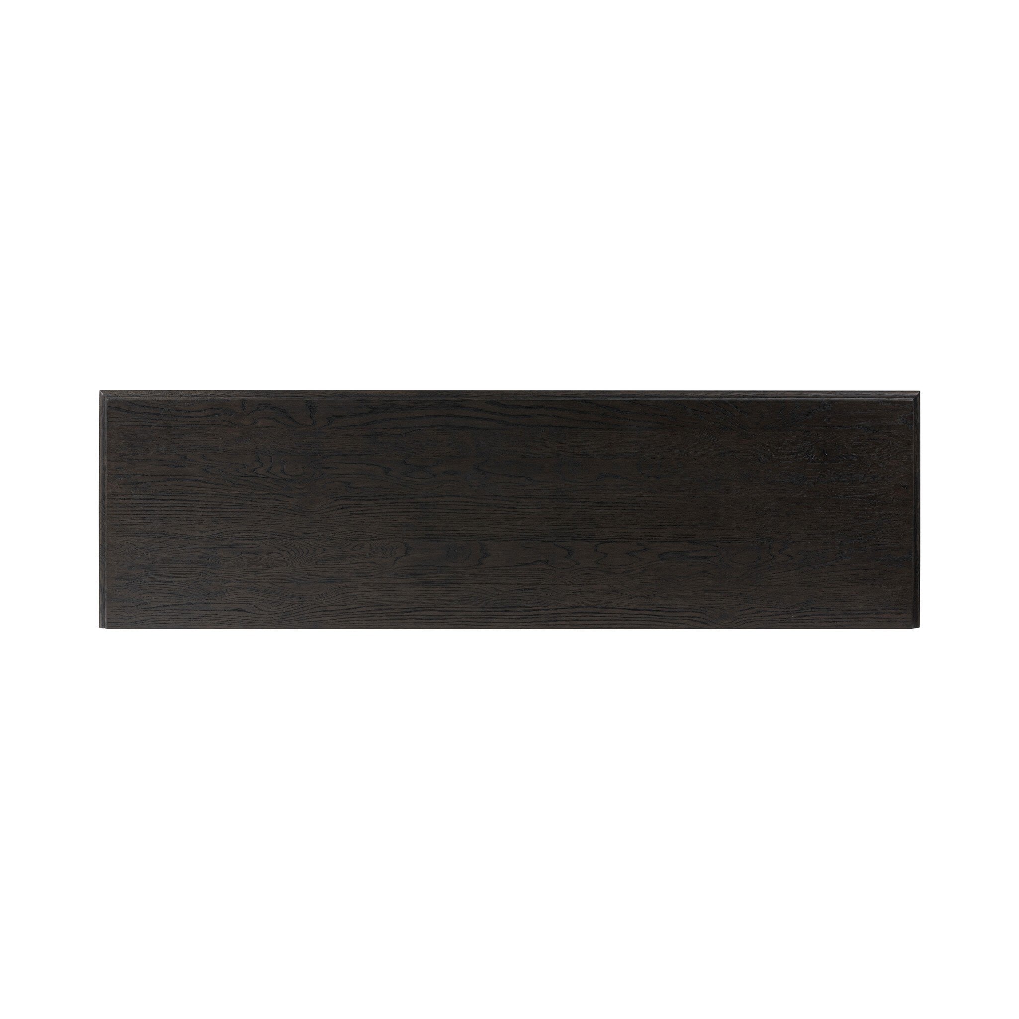 Four Hands Maggie 6 Drawer Dresser — Smoked Black Oak-Smoked Black Oak Veneer-Bronze Antimony