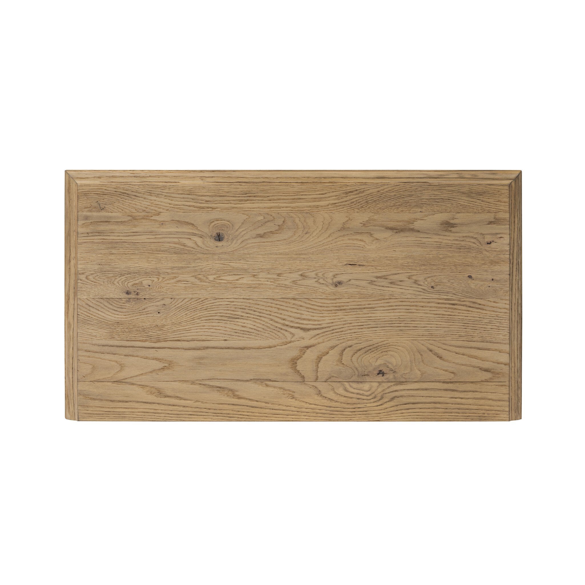 Four Hands Maggie Nightstand — Aged Smoked Oak-Aged Smoked Oak Resawn-Bronze Antimony