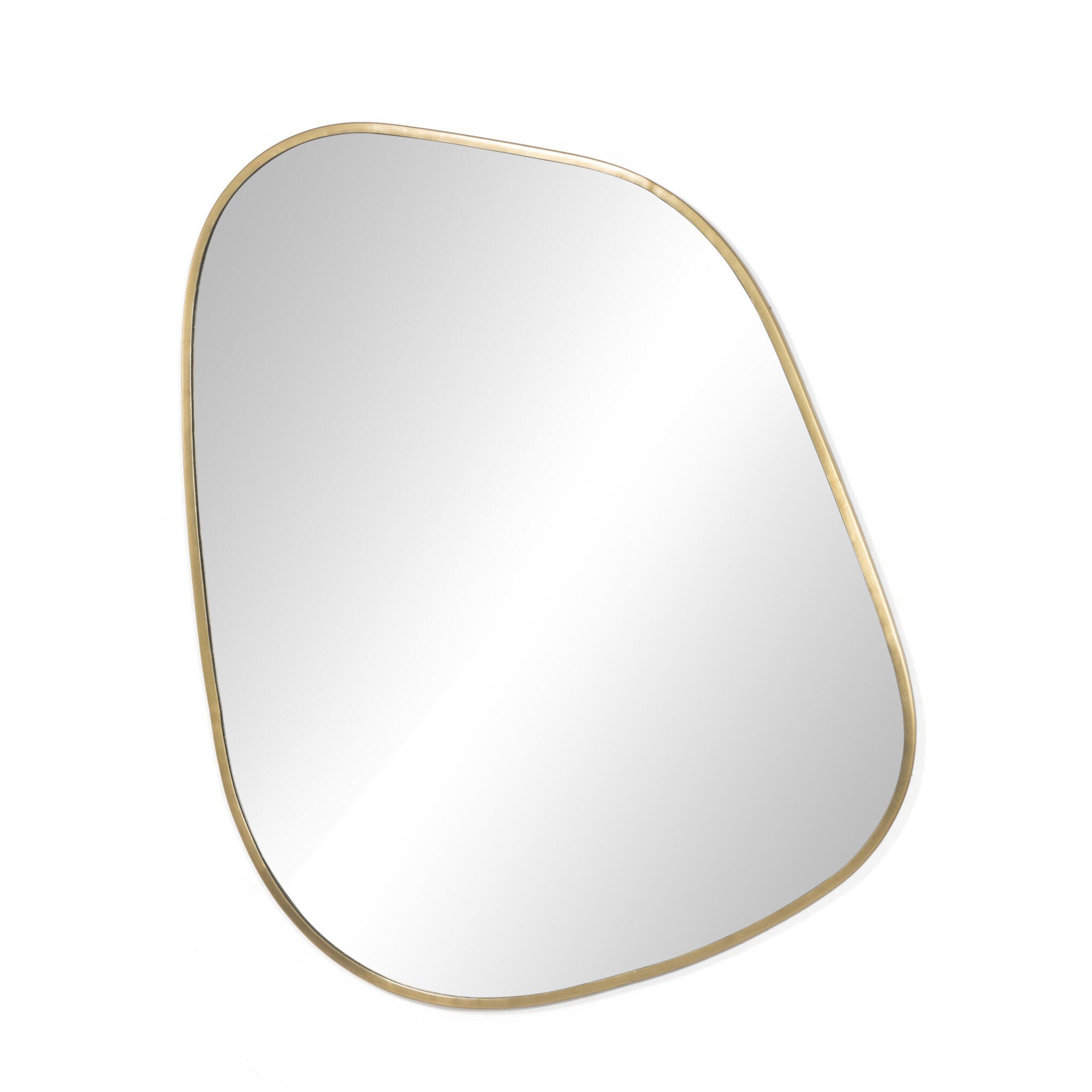 Four Hands Nova Mirror — Antique Brass Iron