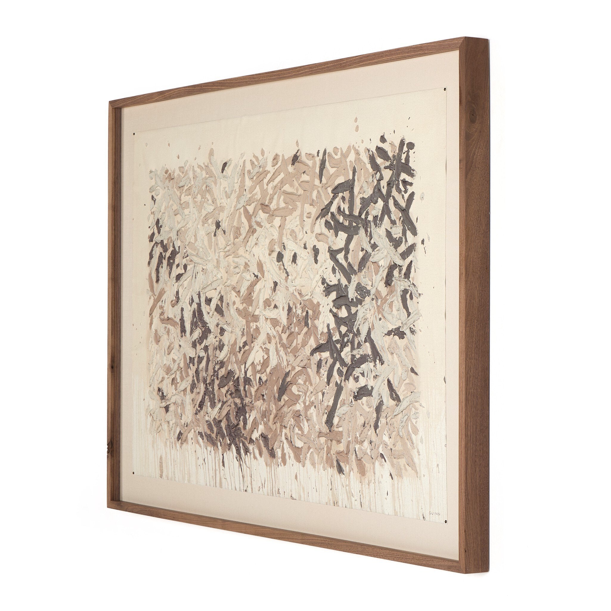 Four Hands Still His People: Reprise by Tyler Guinn — 246837-003 - 48.0x34.0-Rustic 2.5 Walnut-Extra Large