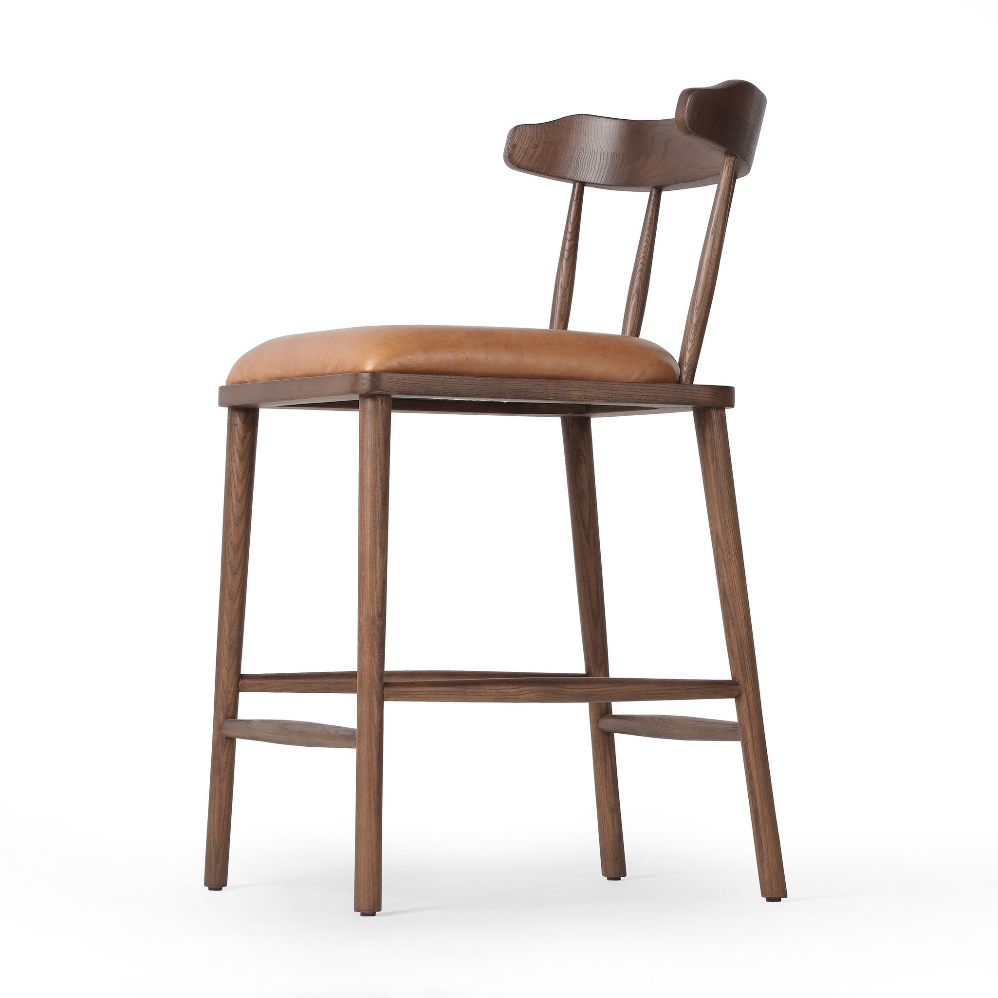 Four Hands Colter Counter Stool — Chaps Saddle-Vintage Ash-Counter