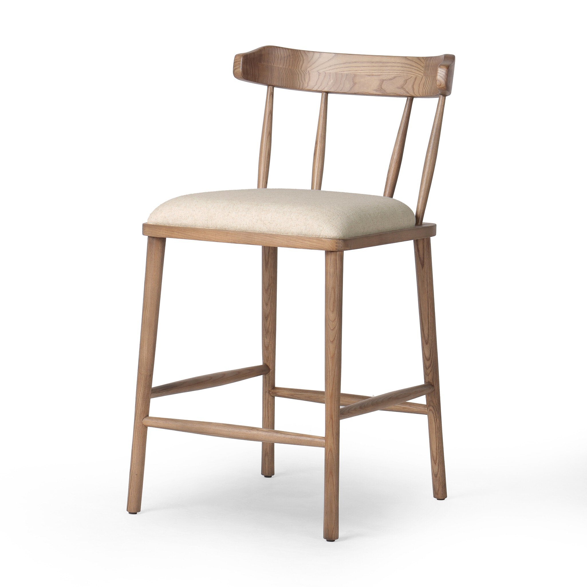 Four Hands Colter Counter Stool — Antwerp Natural-Amber Ash-Counter