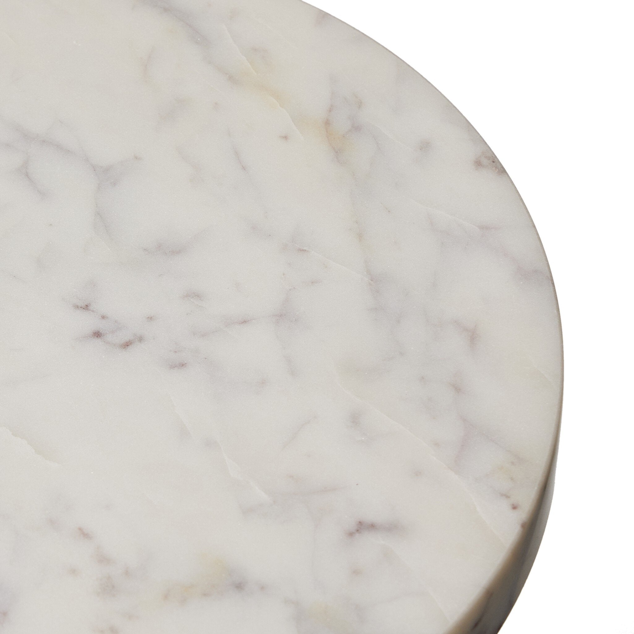 Four Hands Mabel Nesting End Table — Veined White Marble