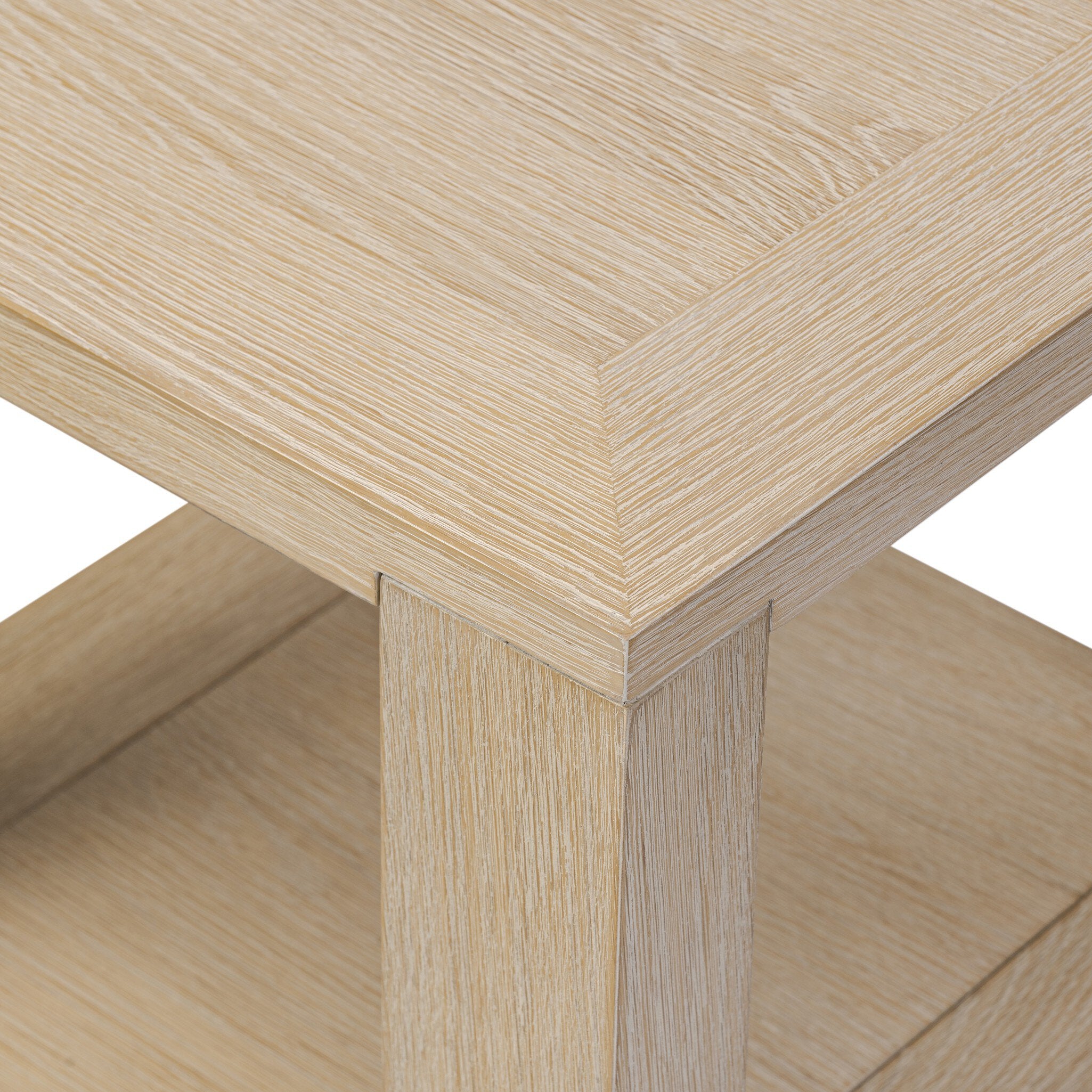 Four Hands Thomas End Table — Bleached Oak Veneer
