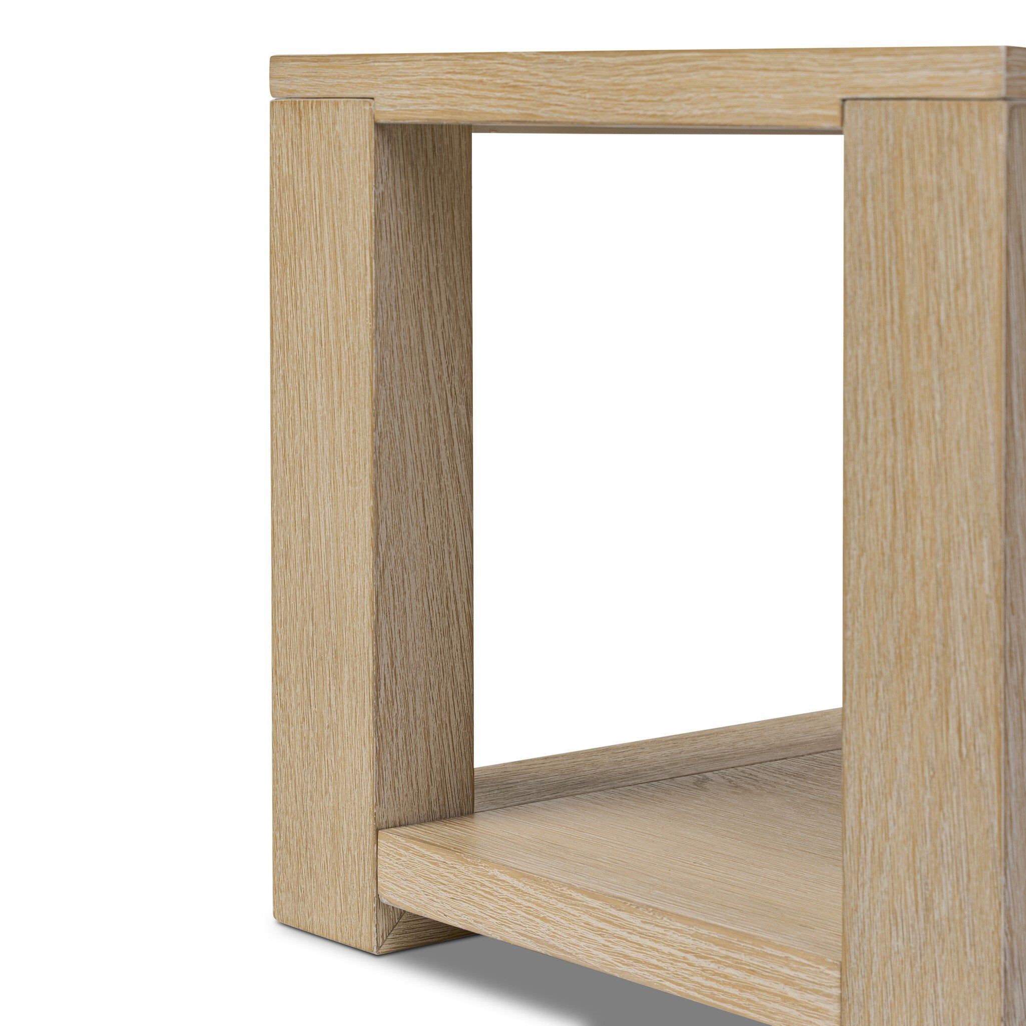 Four Hands Thomas End Table — Bleached Oak Veneer