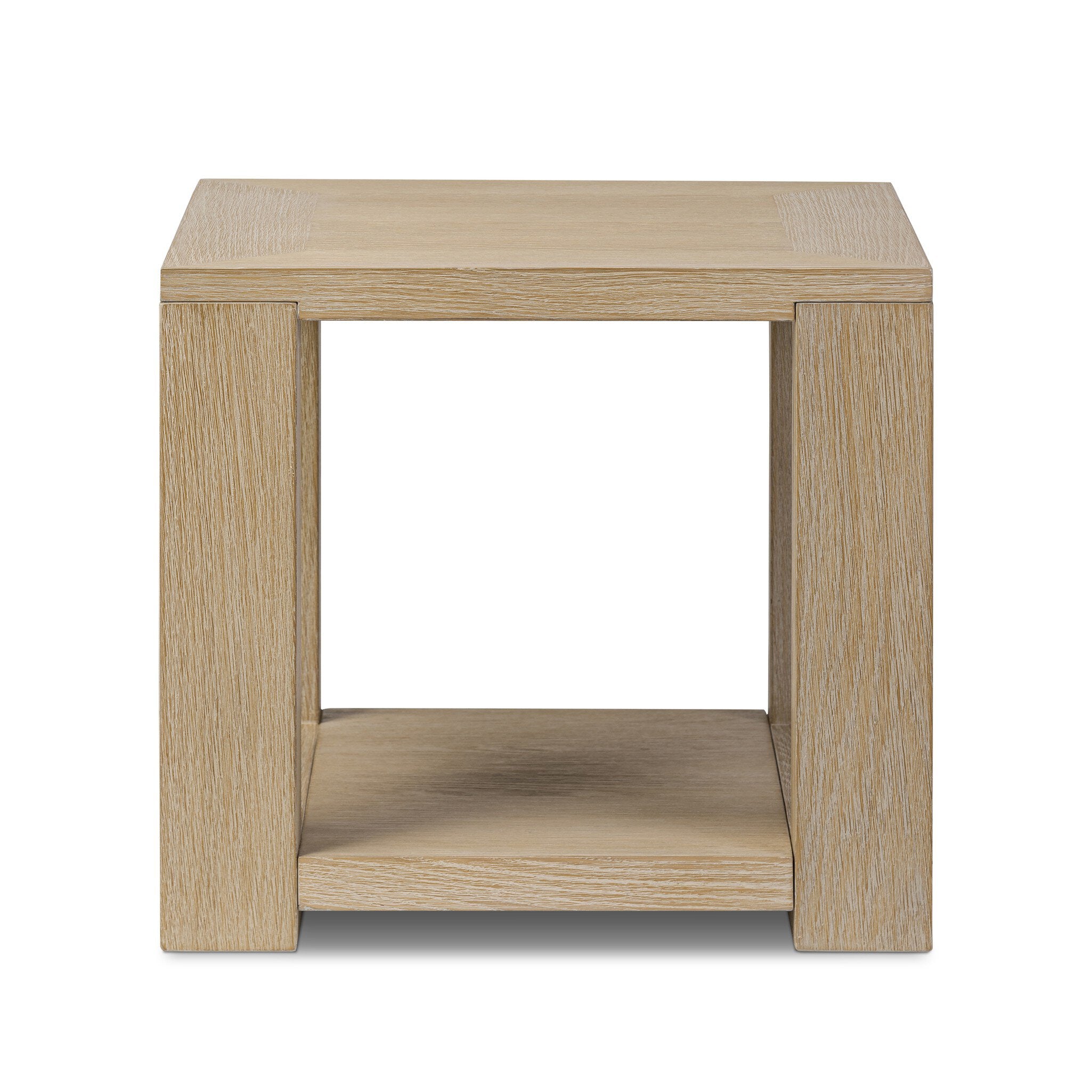 Four Hands Thomas End Table — Bleached Oak Veneer