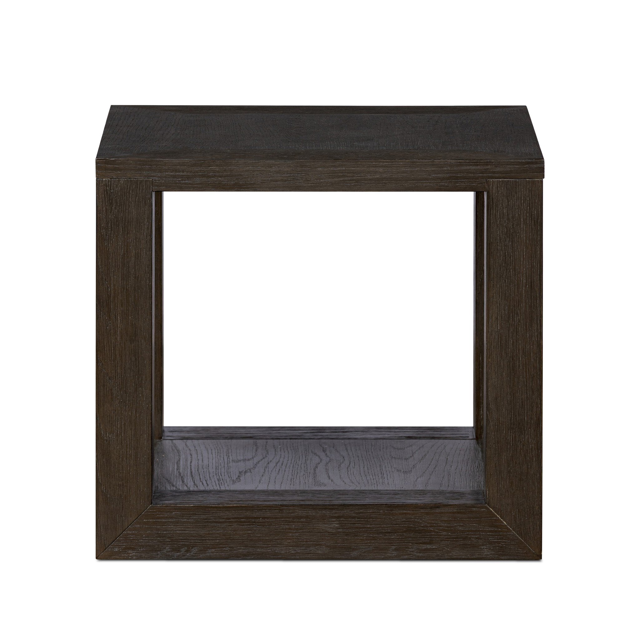 Four Hands Thomas End Table — Dark Anthracite Oak Veneer