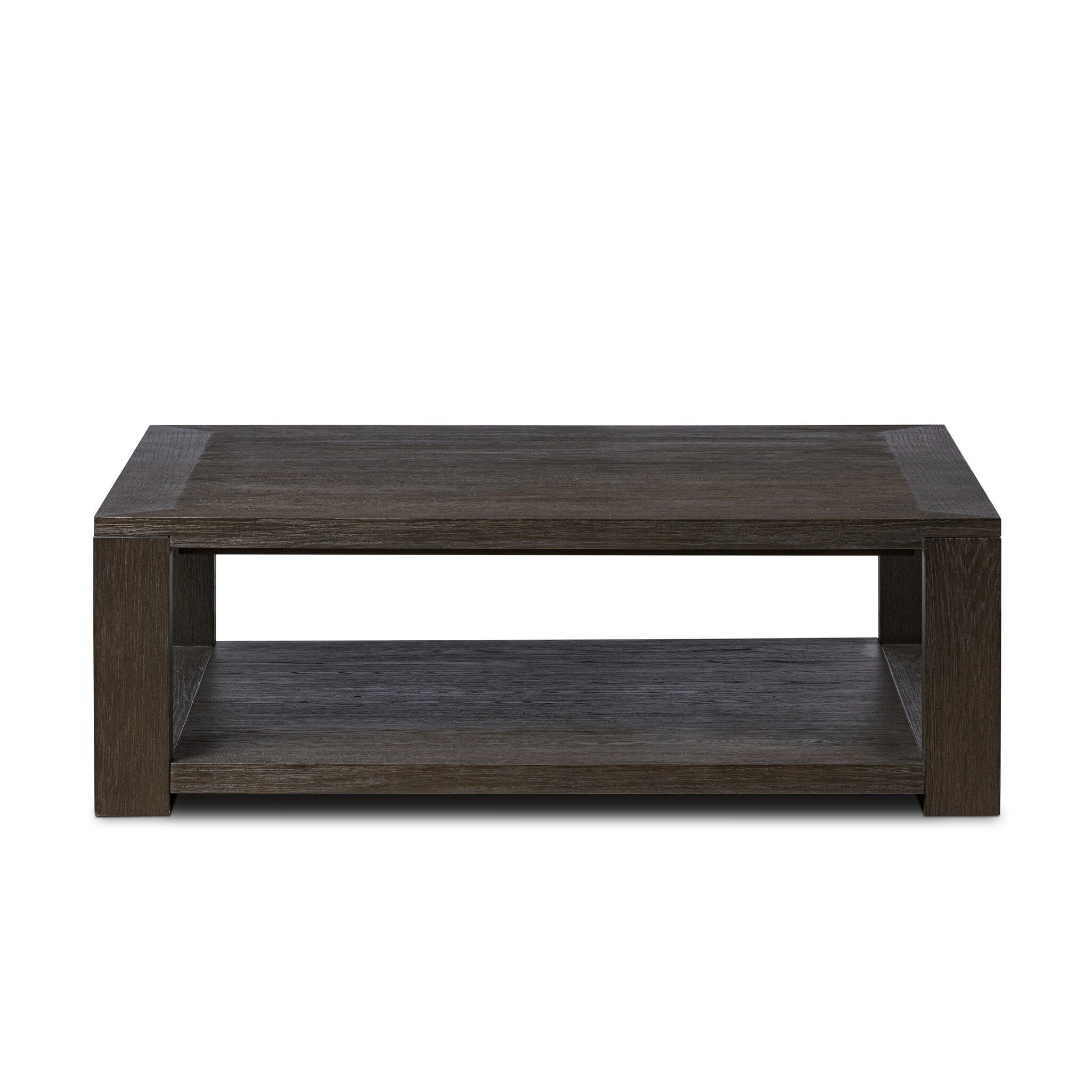 Four Hands Thomas Square Coffee Table — Dark Anthracite Oak-Dark Anthracite Oak Veneer