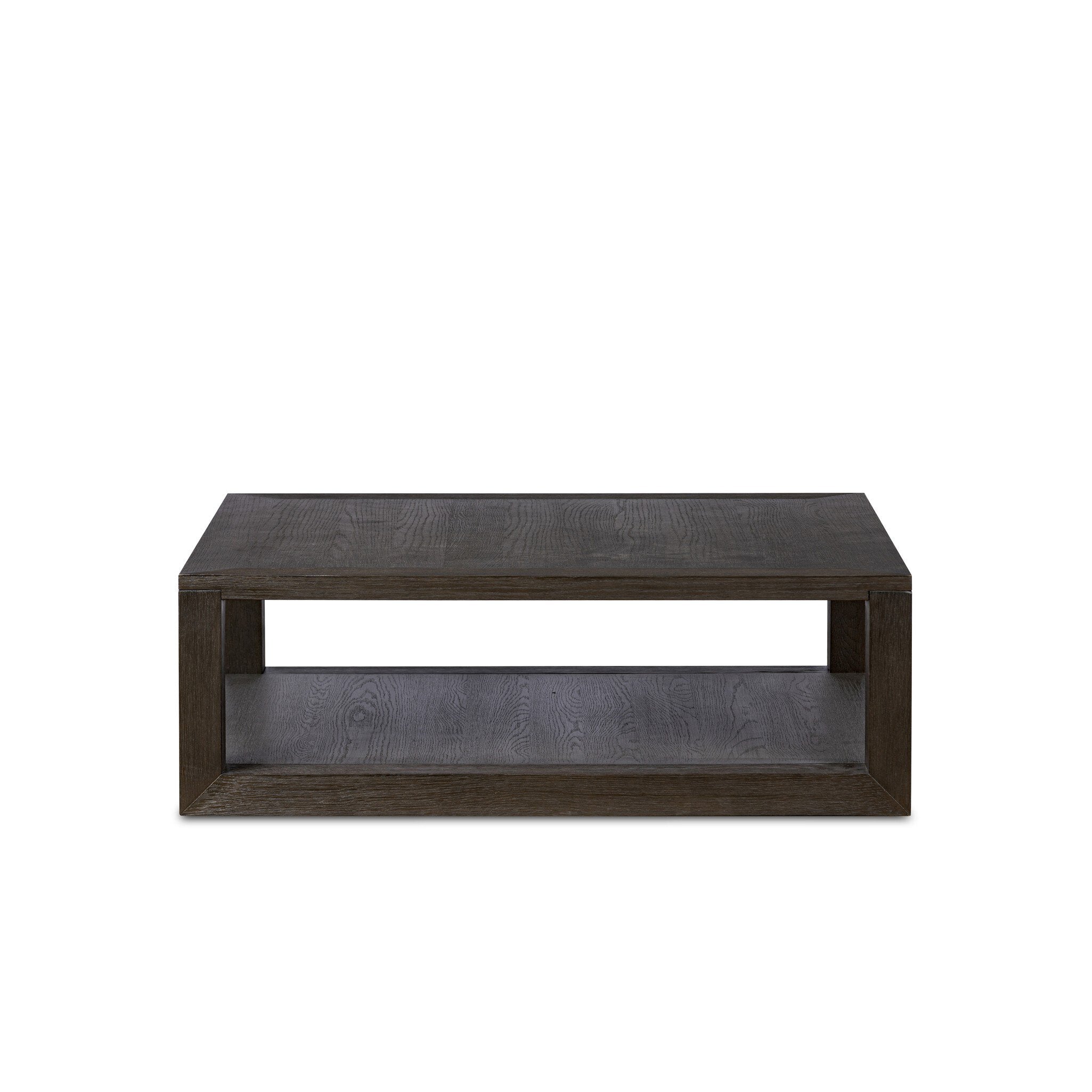 Four Hands Thomas Square Coffee Table — Dark Anthracite Oak-Dark Anthracite Oak Veneer