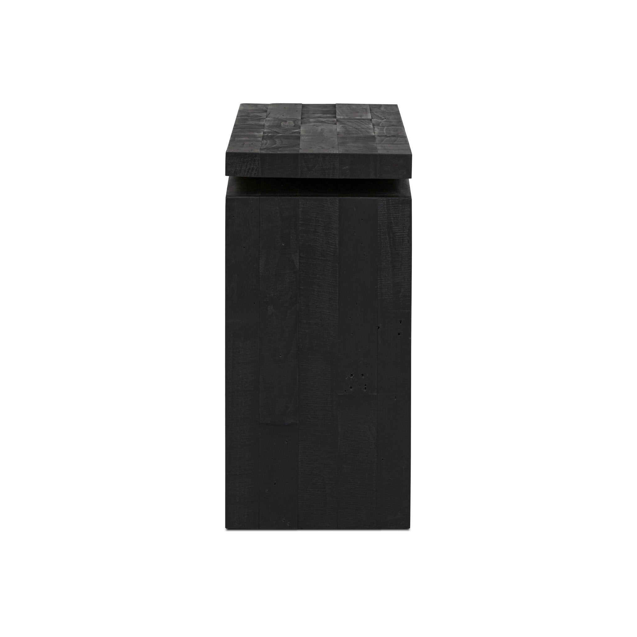 Four Hands Matthes Console Table - 60" — 247427-003- Aged Black Pine