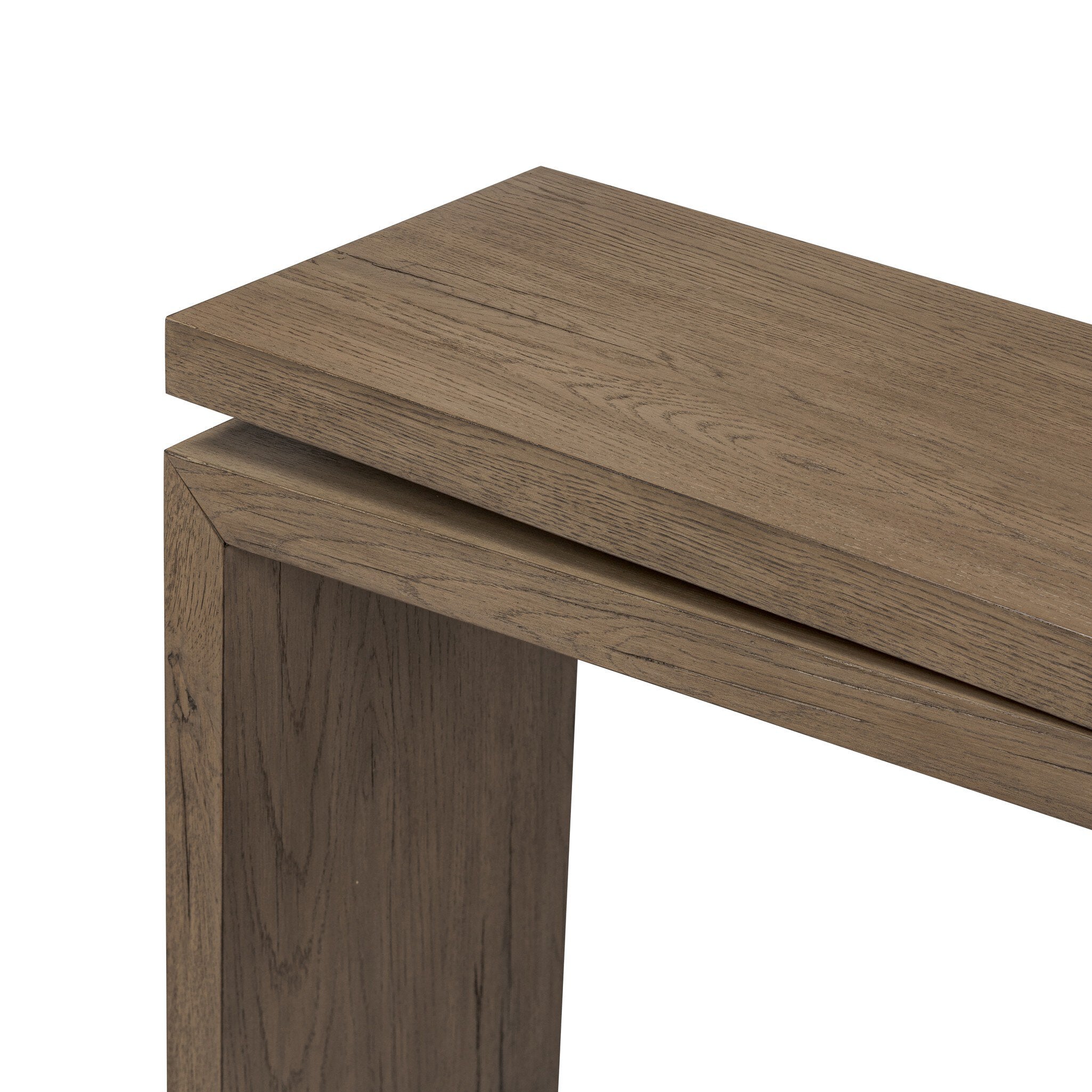 Four Hands Matthes Console Table - 60" — Rustic Grey Veneer