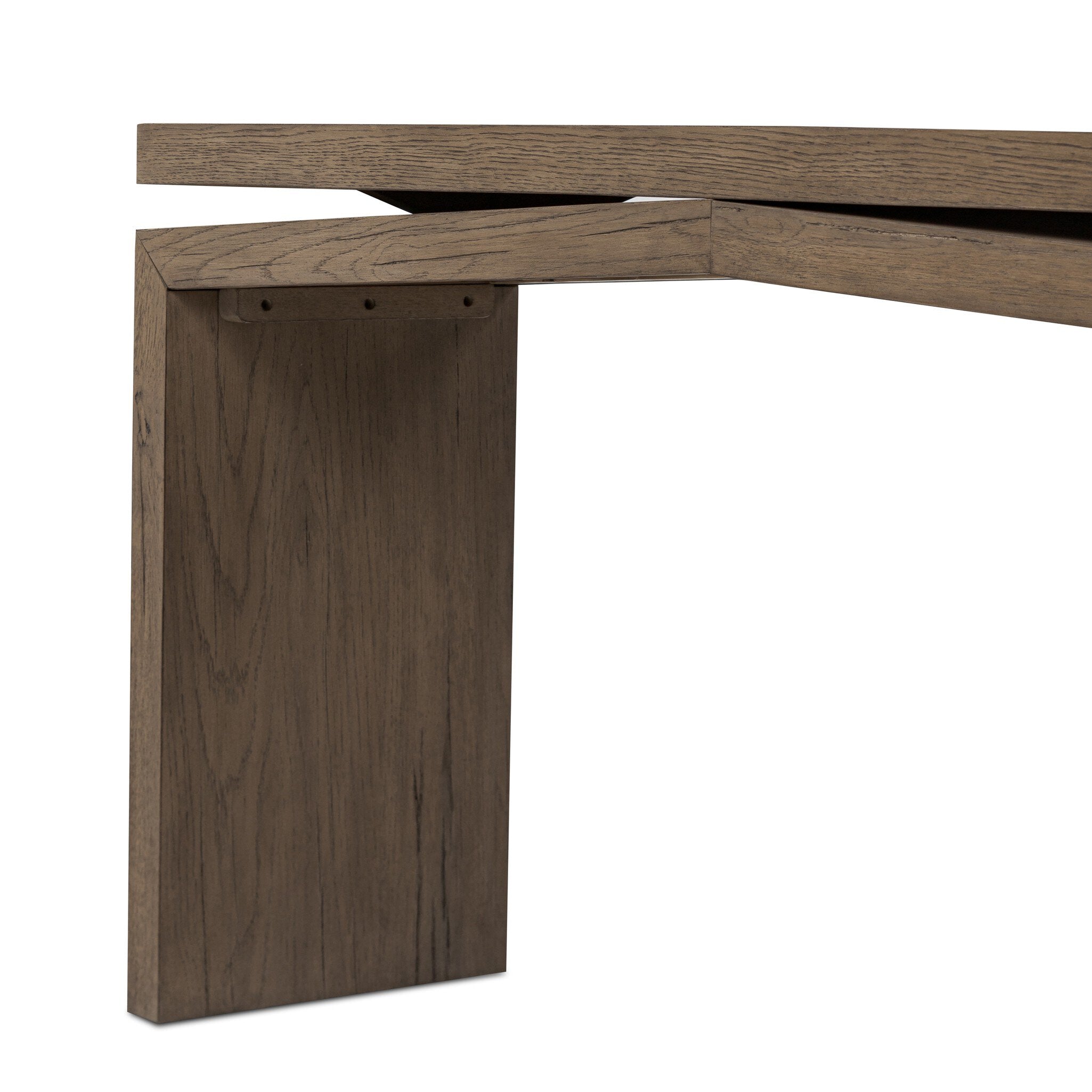Four Hands Matthes Console Table - 60" — Rustic Grey Veneer