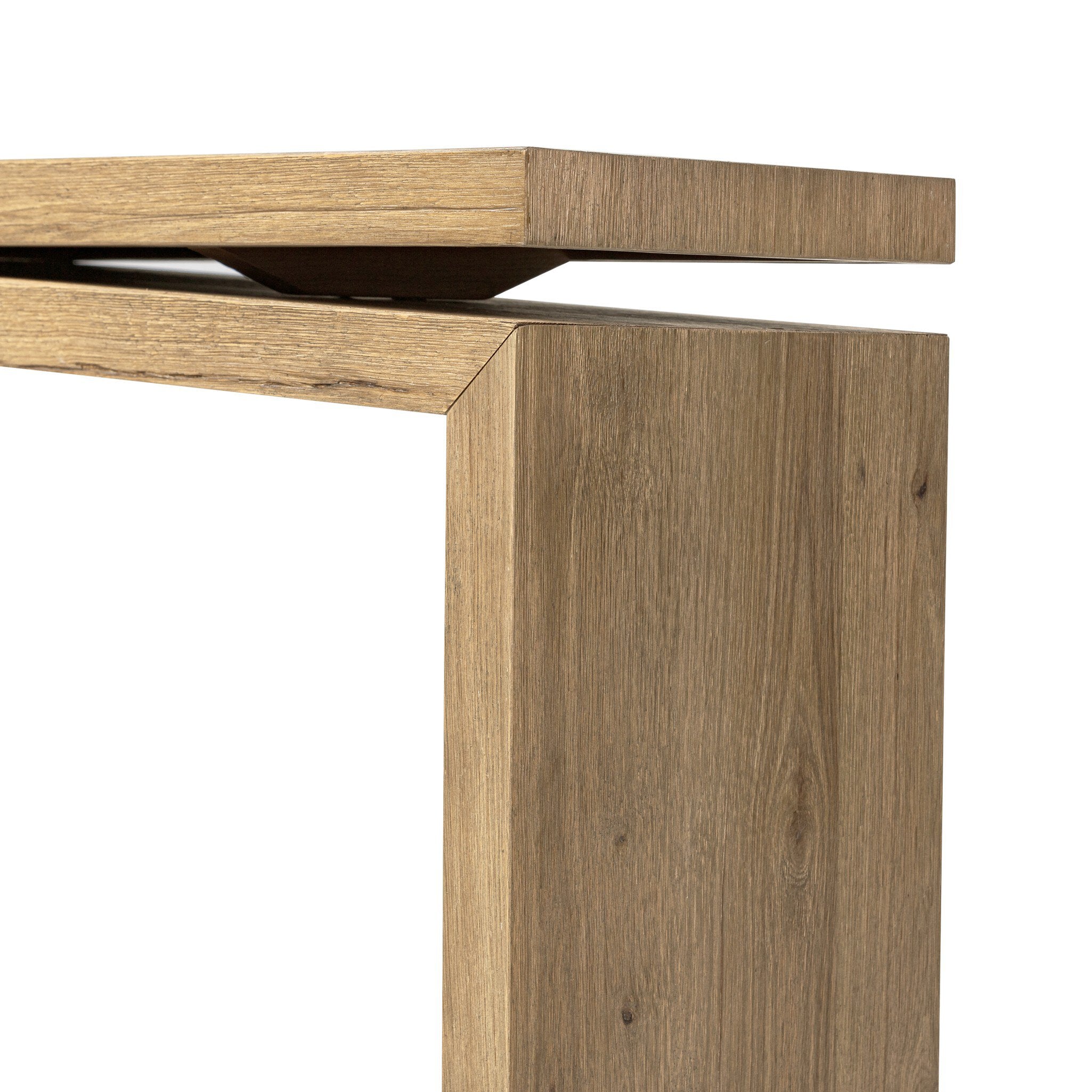 Four Hands Matthes Console Table - 60" — Worn Oak Veneer
