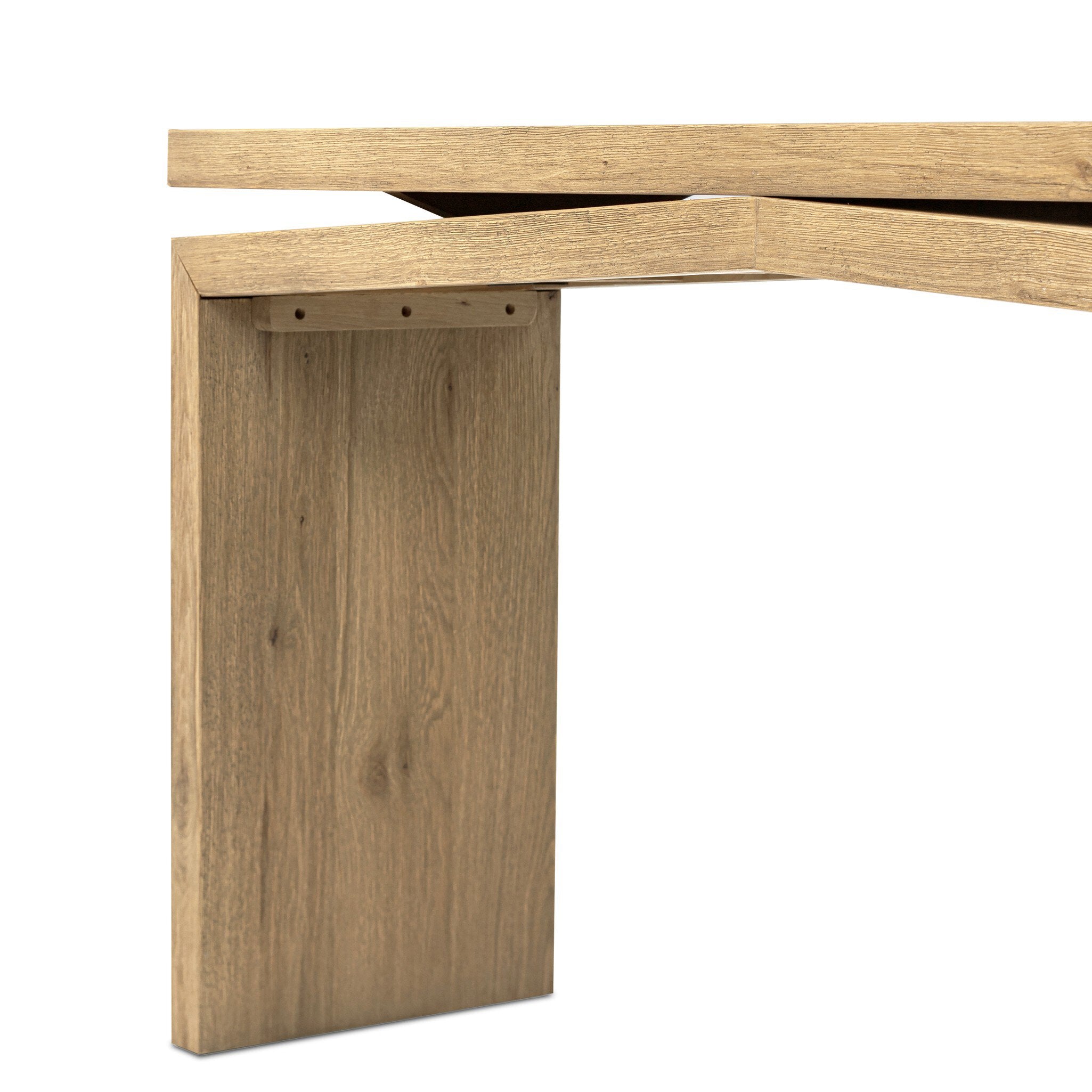 Four Hands Matthes Console Table - 60" — Worn Oak Veneer
