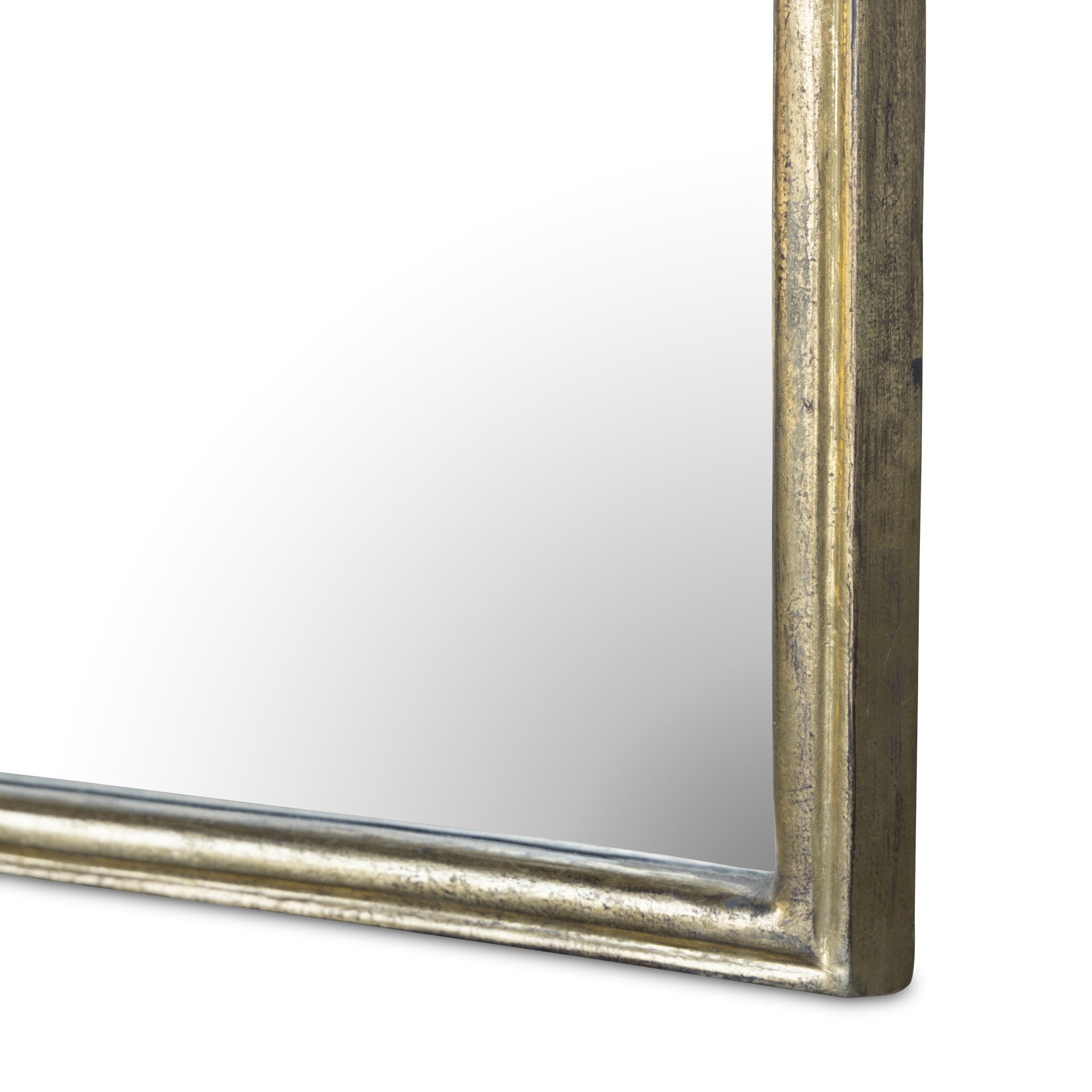 Four Hands Loire Floor Mirror — Antiqued Gold Leaf-Mirror