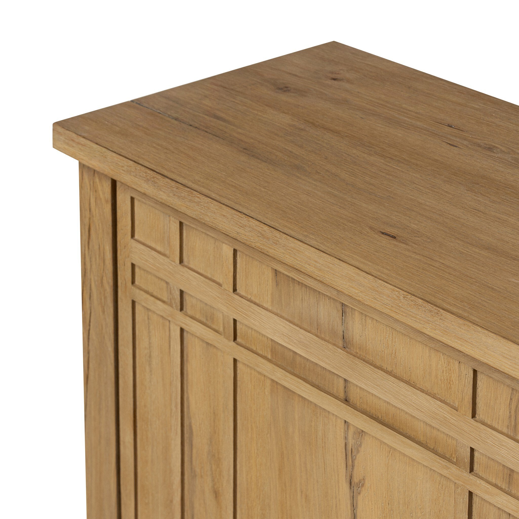 Four Hands Kashton Sideboard — Aged Smoked Oak-Aged Smoked Oak Veneer
