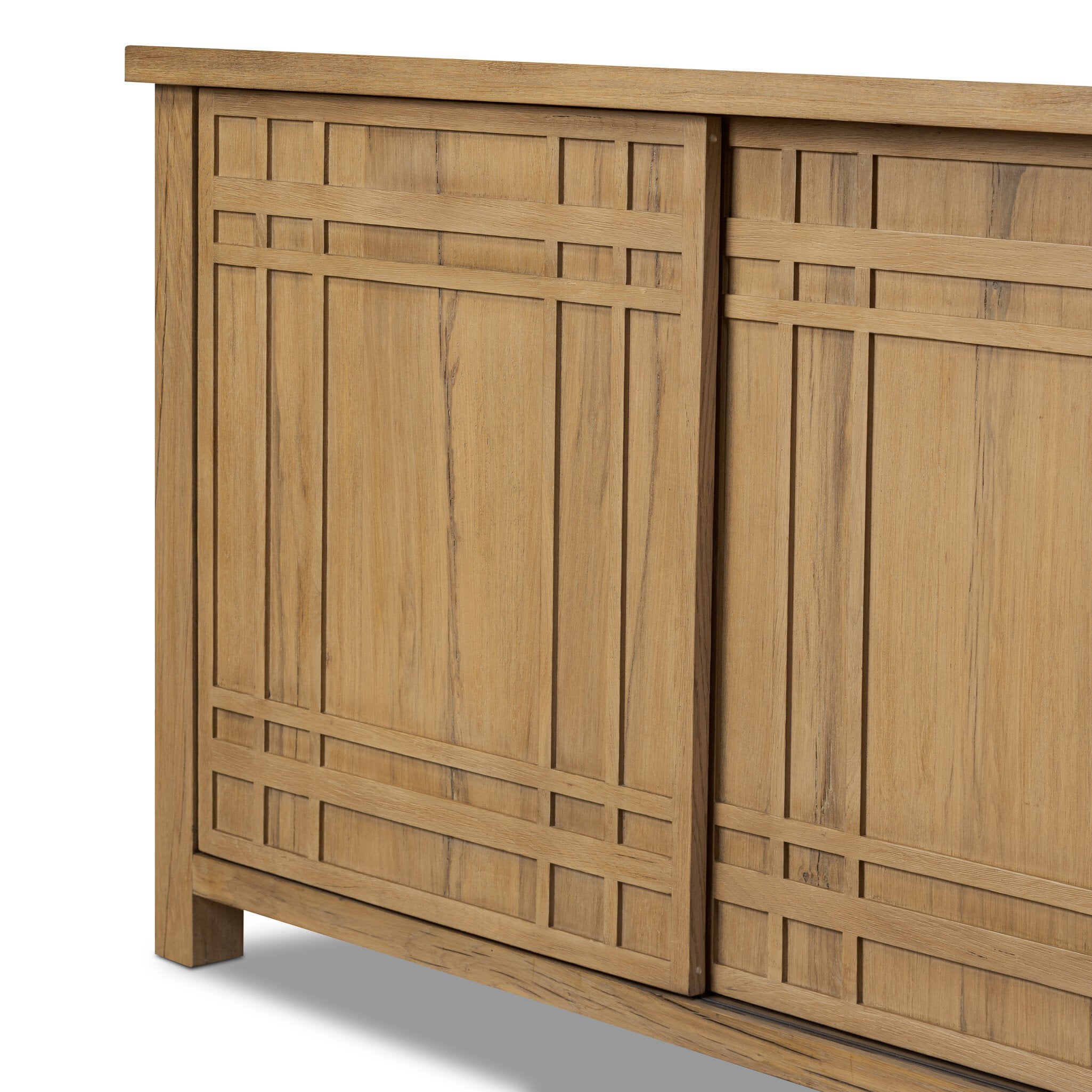 Four Hands Kashton Sideboard — Aged Smoked Oak-Aged Smoked Oak Veneer