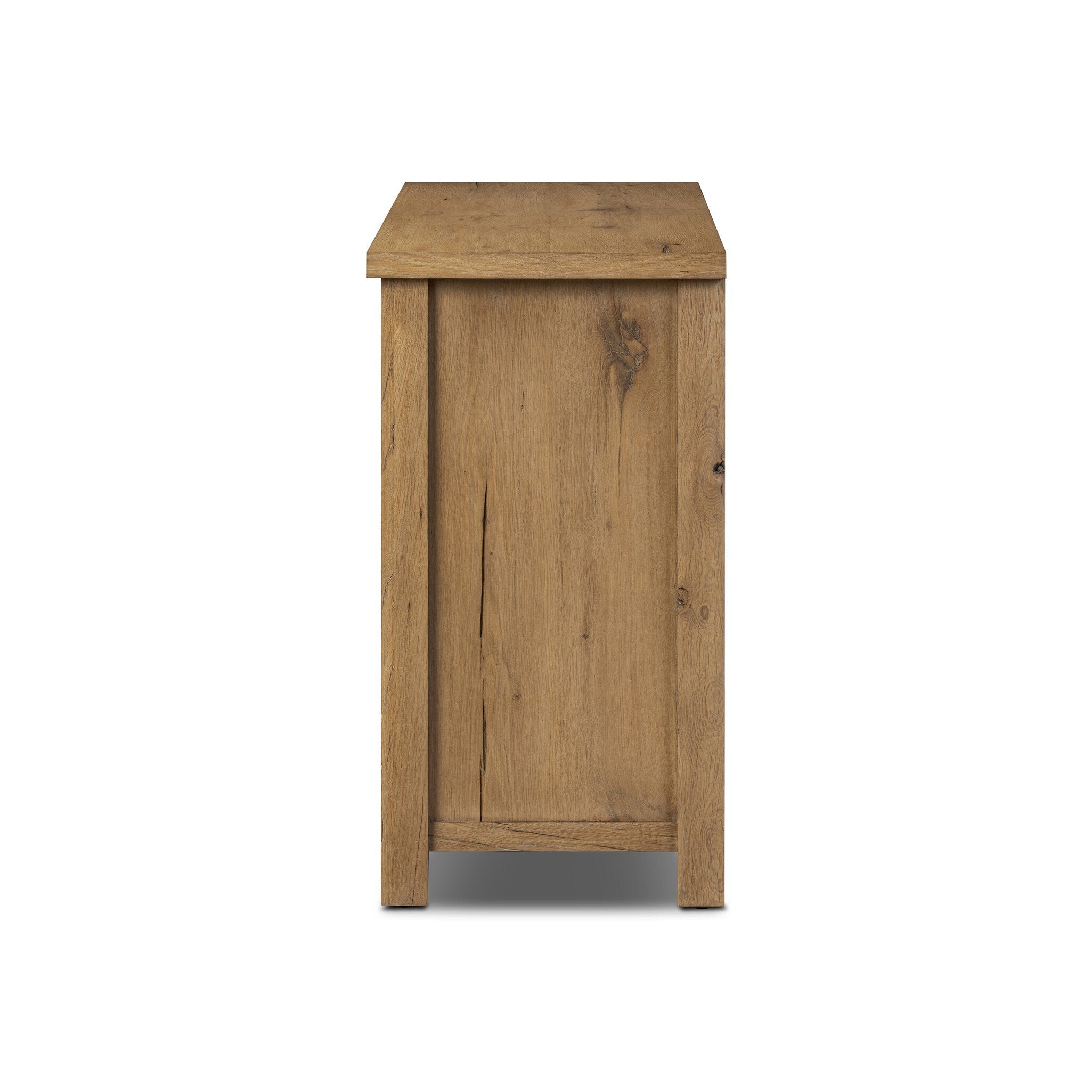 Four Hands Kashton Sideboard — Aged Smoked Oak-Aged Smoked Oak Veneer