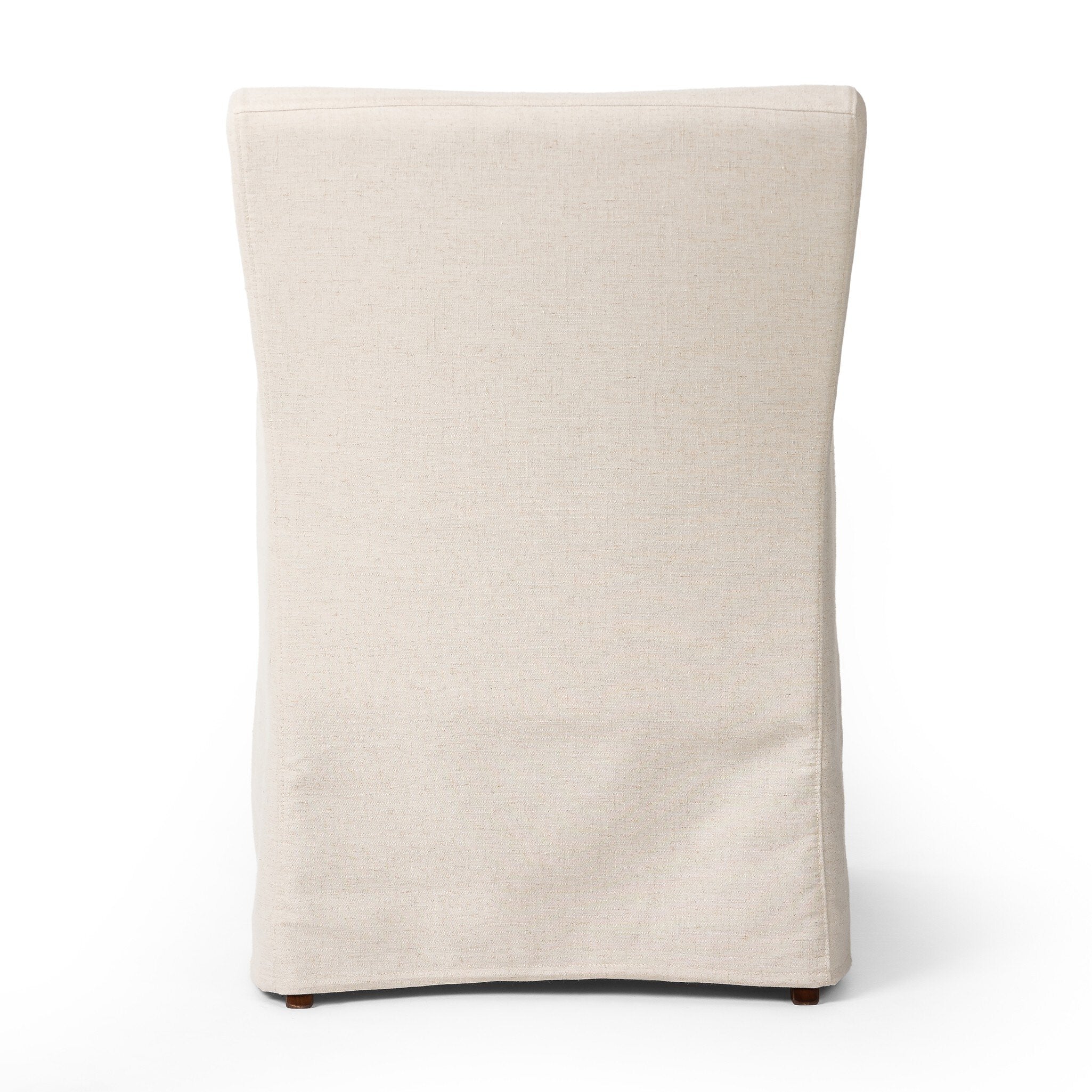 Four Hands Vista Slipcovered Dining Armchair — Savile Flax-Coffee Bean