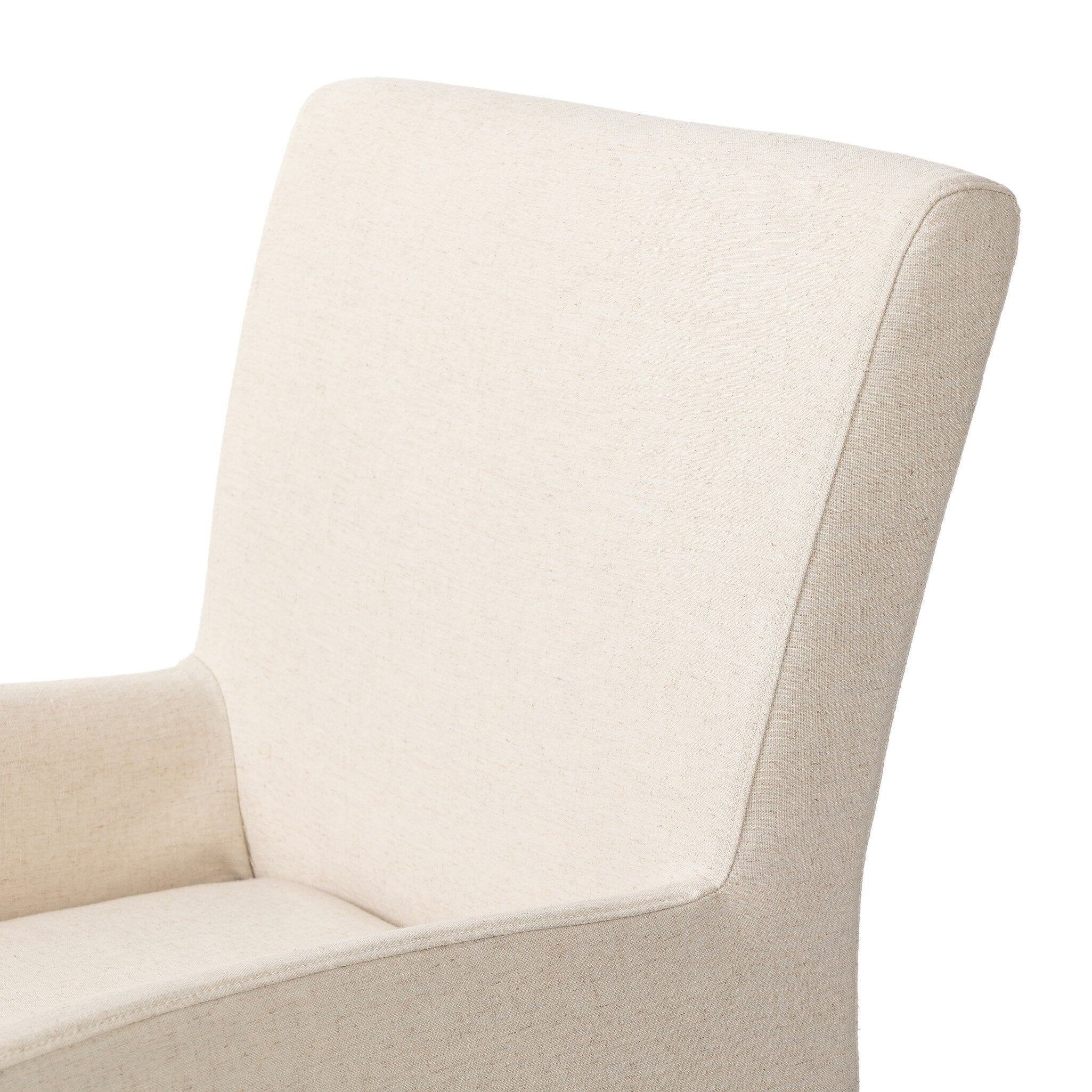 Four Hands Vista Slipcovered Dining Armchair — Savile Flax-Coffee Bean