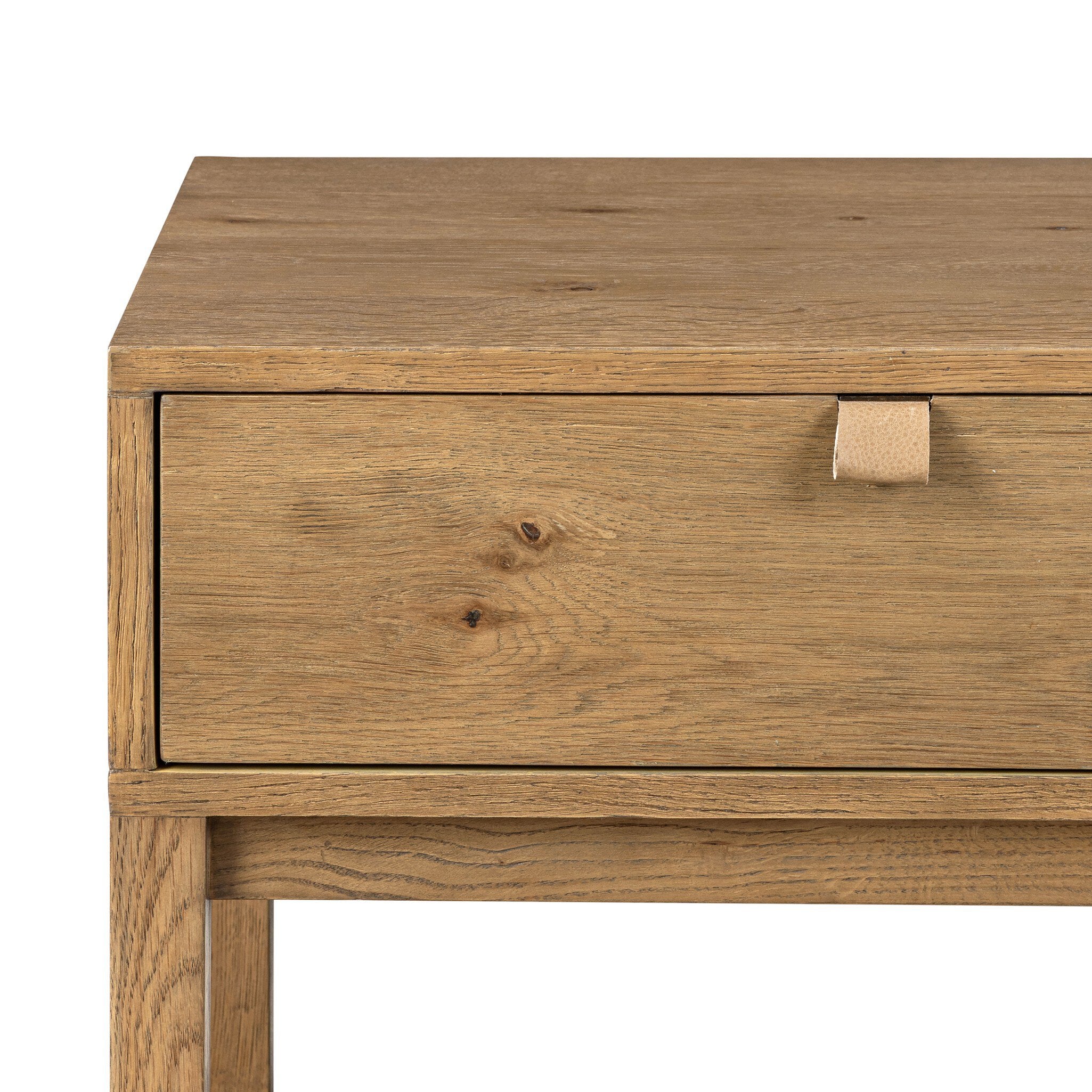 Four Hands Tula Nightstand — Worn Oak Veneer-Worn Oak-Palermo Drift