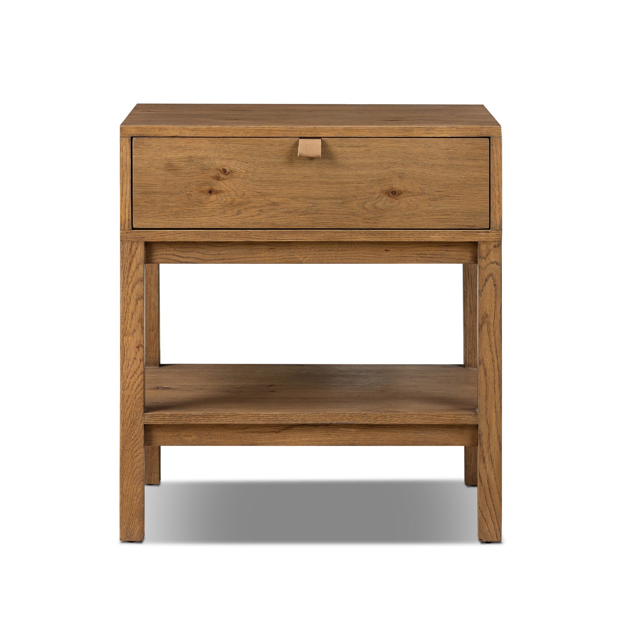 Four Hands Tula Nightstand — Worn Oak Veneer-Worn Oak-Palermo Drift