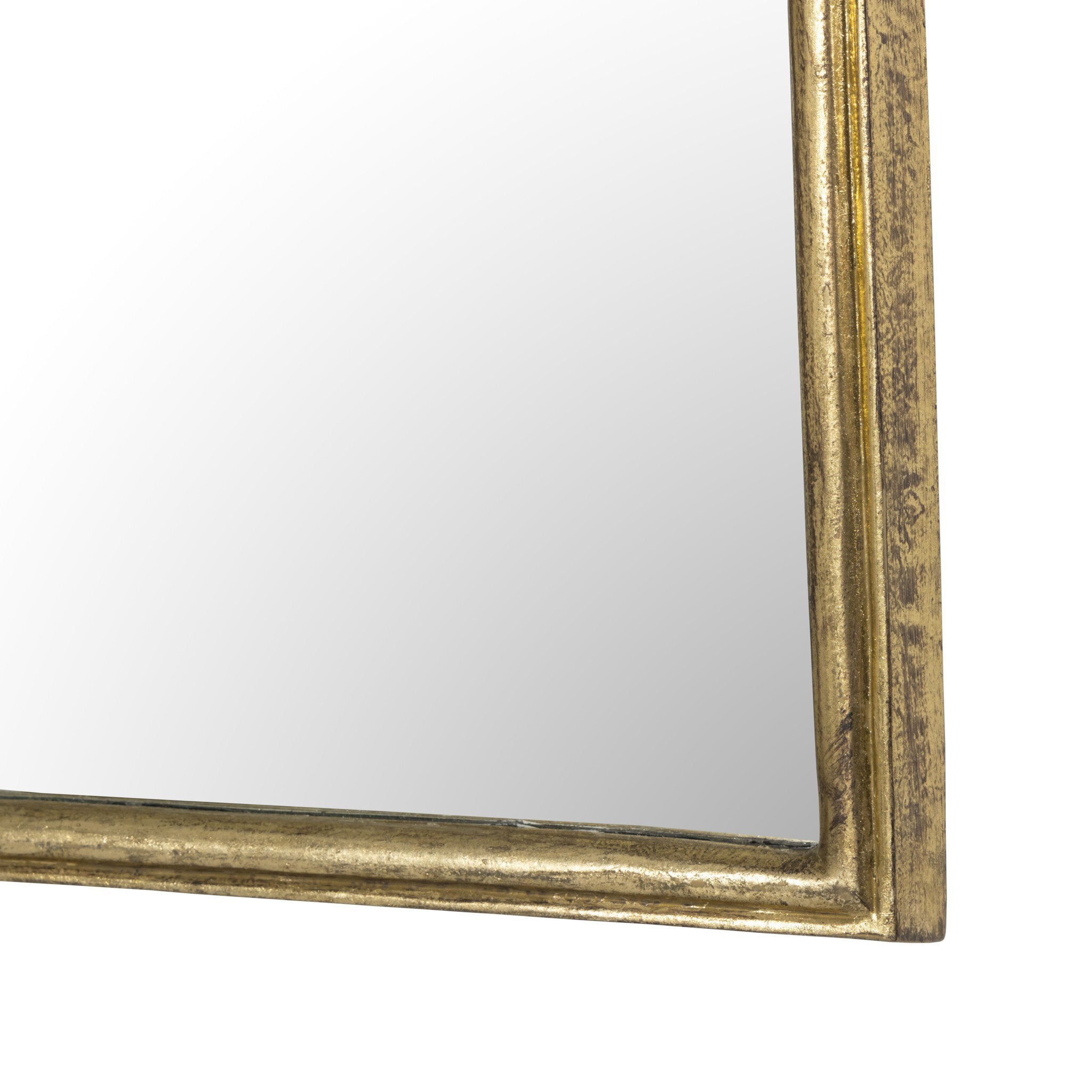 Four Hands Loire Mantel Mirror — Antiqued Gold Leaf-Mirror