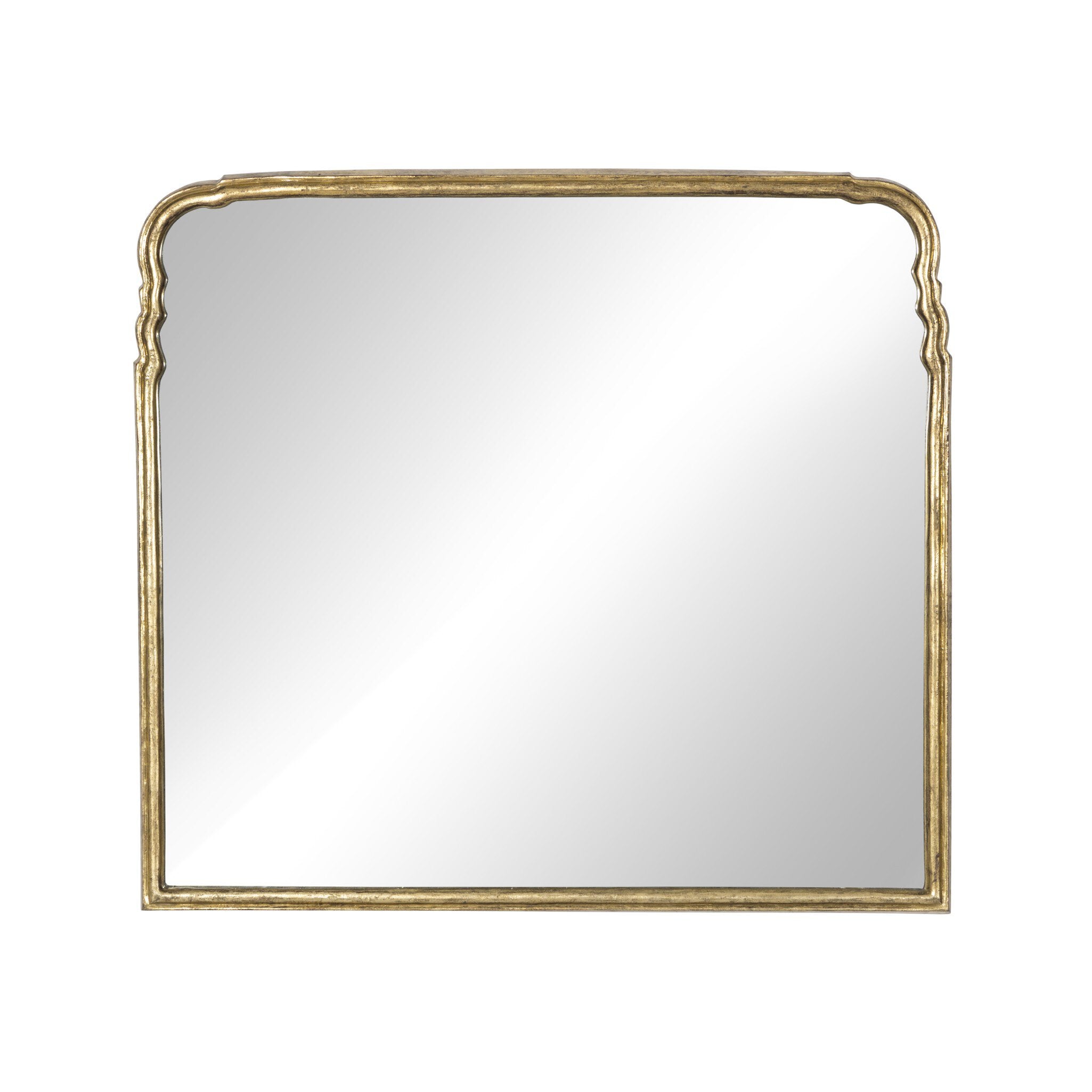 Four Hands Loire Mantel Mirror — Antiqued Gold Leaf-Mirror