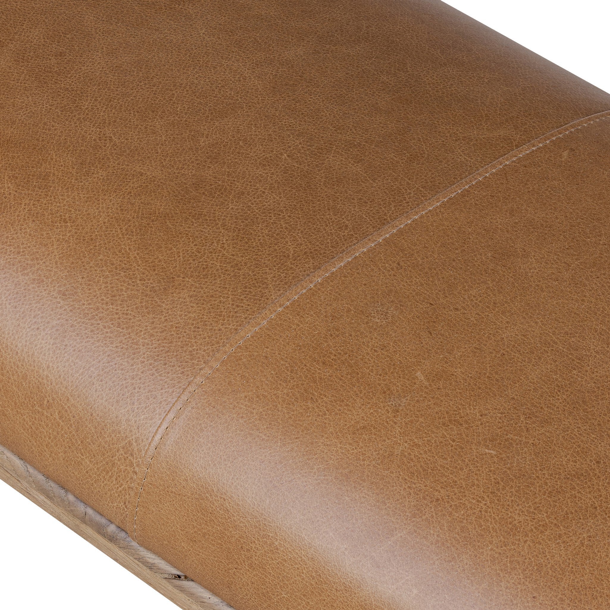 Four Hands Eros Accent Bench — Conroe Drift-Worn Oak Veneer-Worn Oak