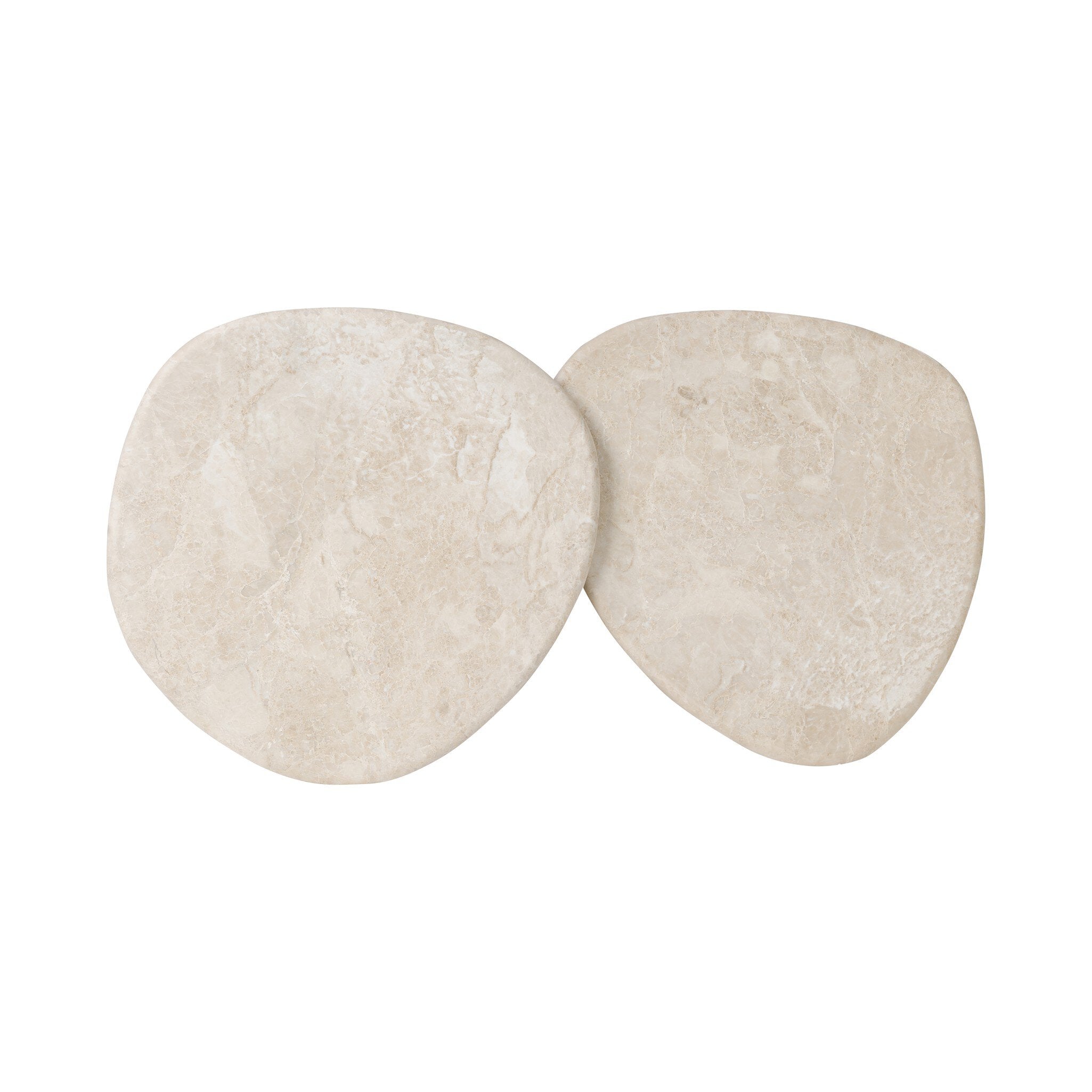 Four Hands Kovo Nesting End Tables — Cappuccino Marble-Rubbed Light Oak Veneer