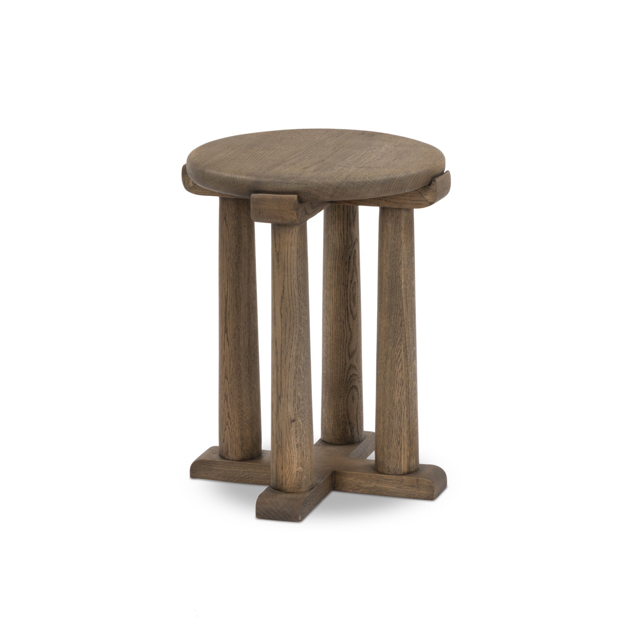 Four Hands Fonterra Stool — Warm Natural Oak-One Size