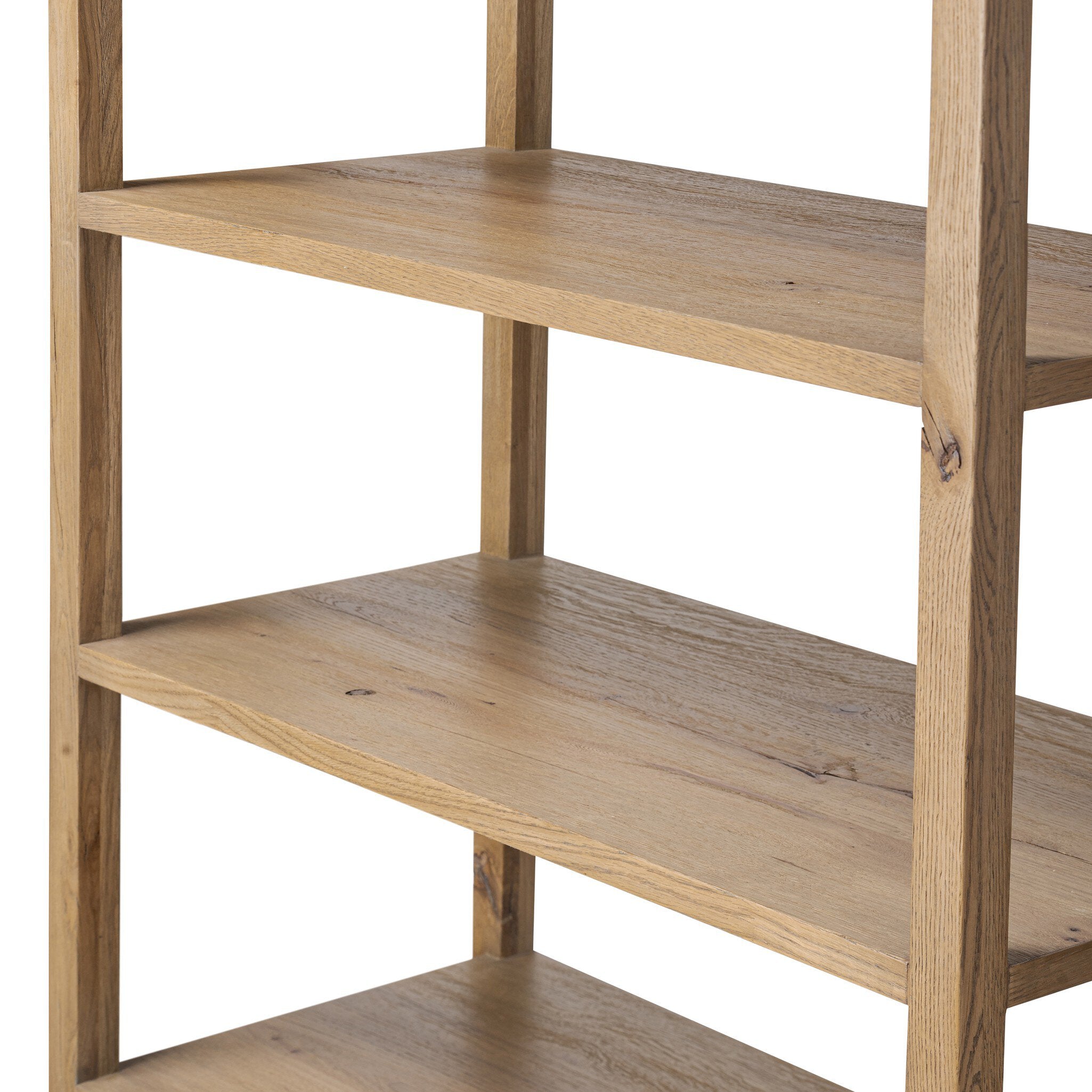 Four Hands Tula Bookcase — Worn Oak-Worn Oak Veneer-Palermo Drift