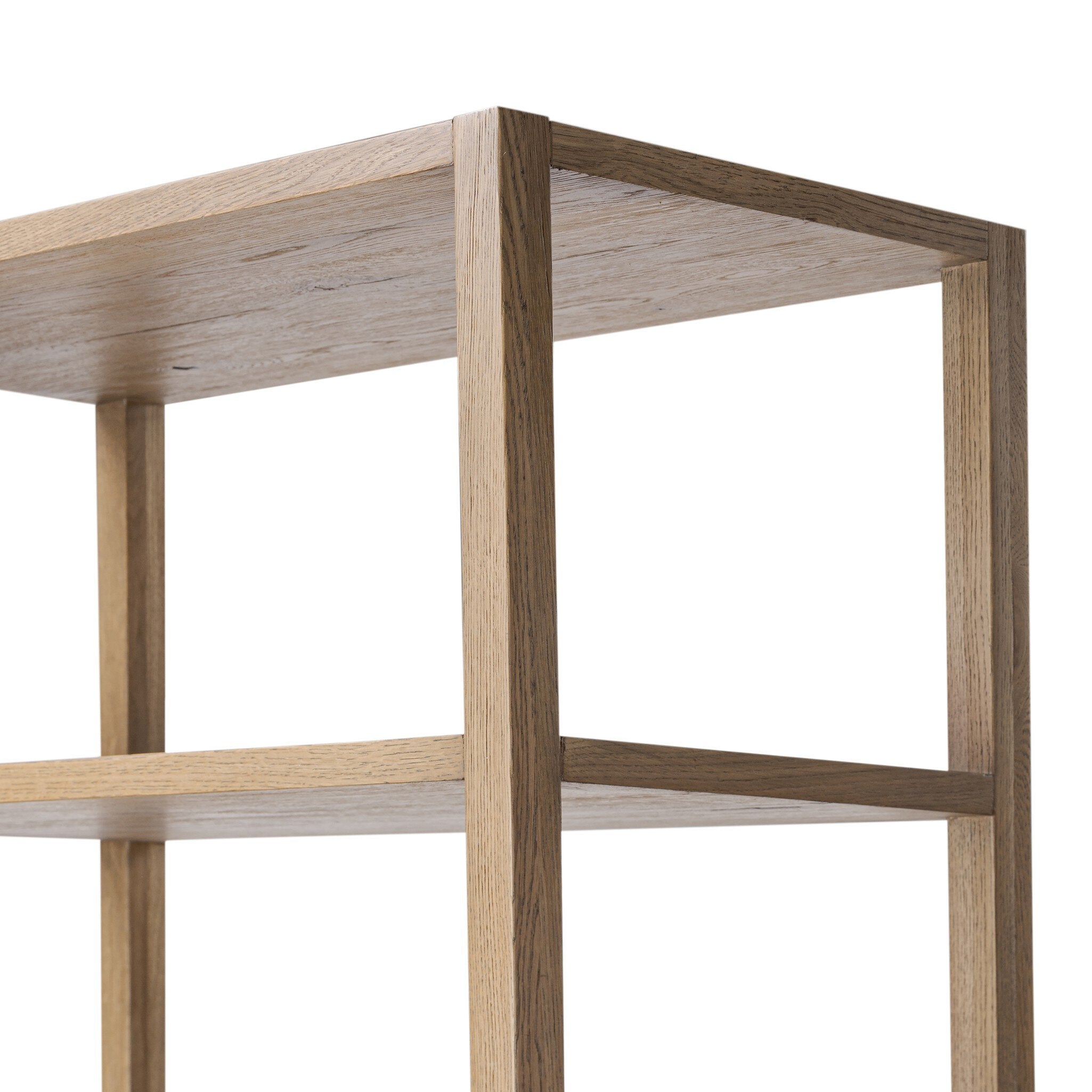 Four Hands Tula Bookcase — Worn Oak-Worn Oak Veneer-Palermo Drift