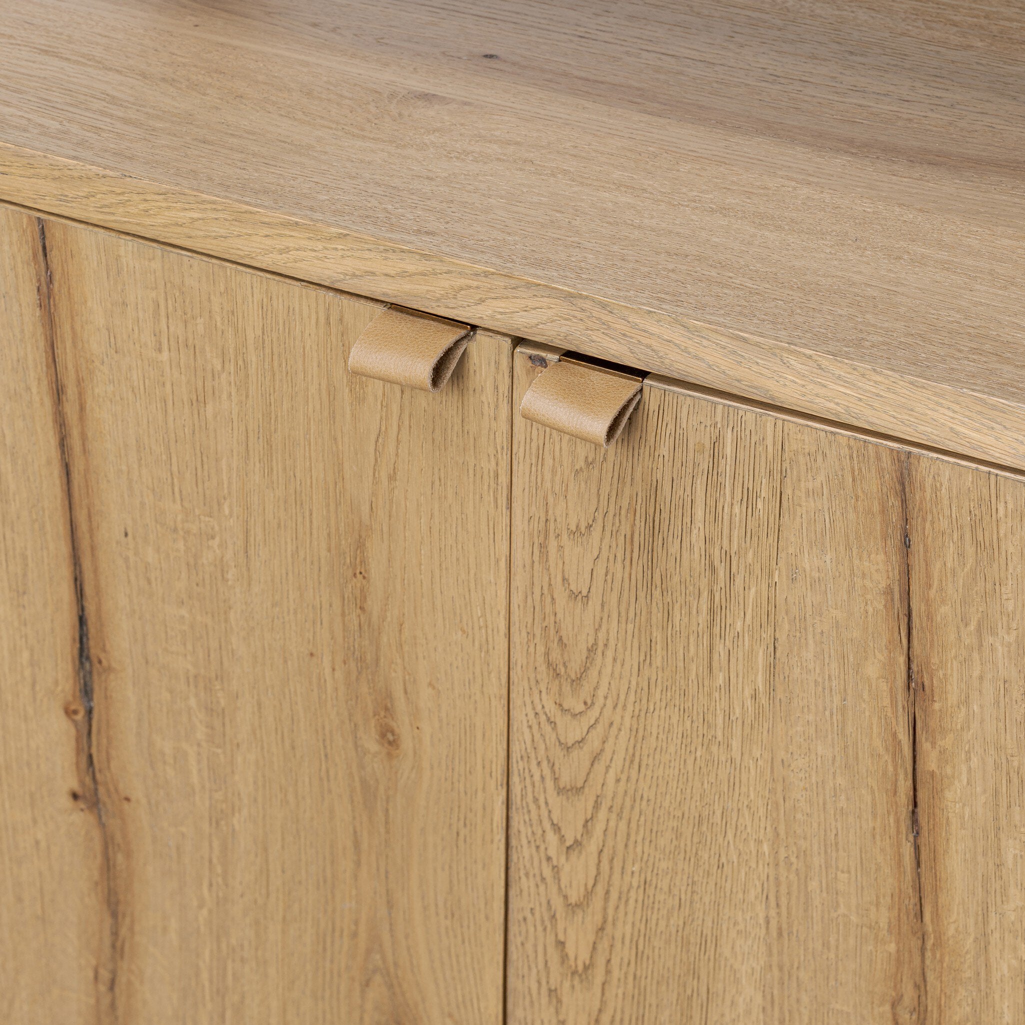 Four Hands Tula Bookcase — Worn Oak-Worn Oak Veneer-Palermo Drift