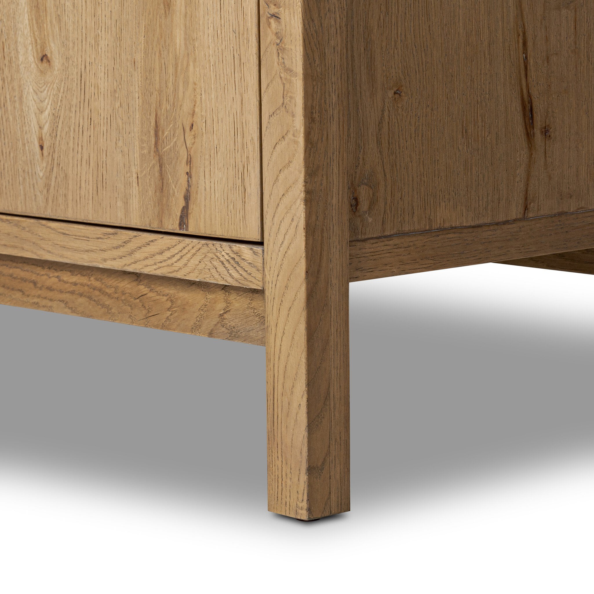 Four Hands Tula Bookcase — Worn Oak-Worn Oak Veneer-Palermo Drift