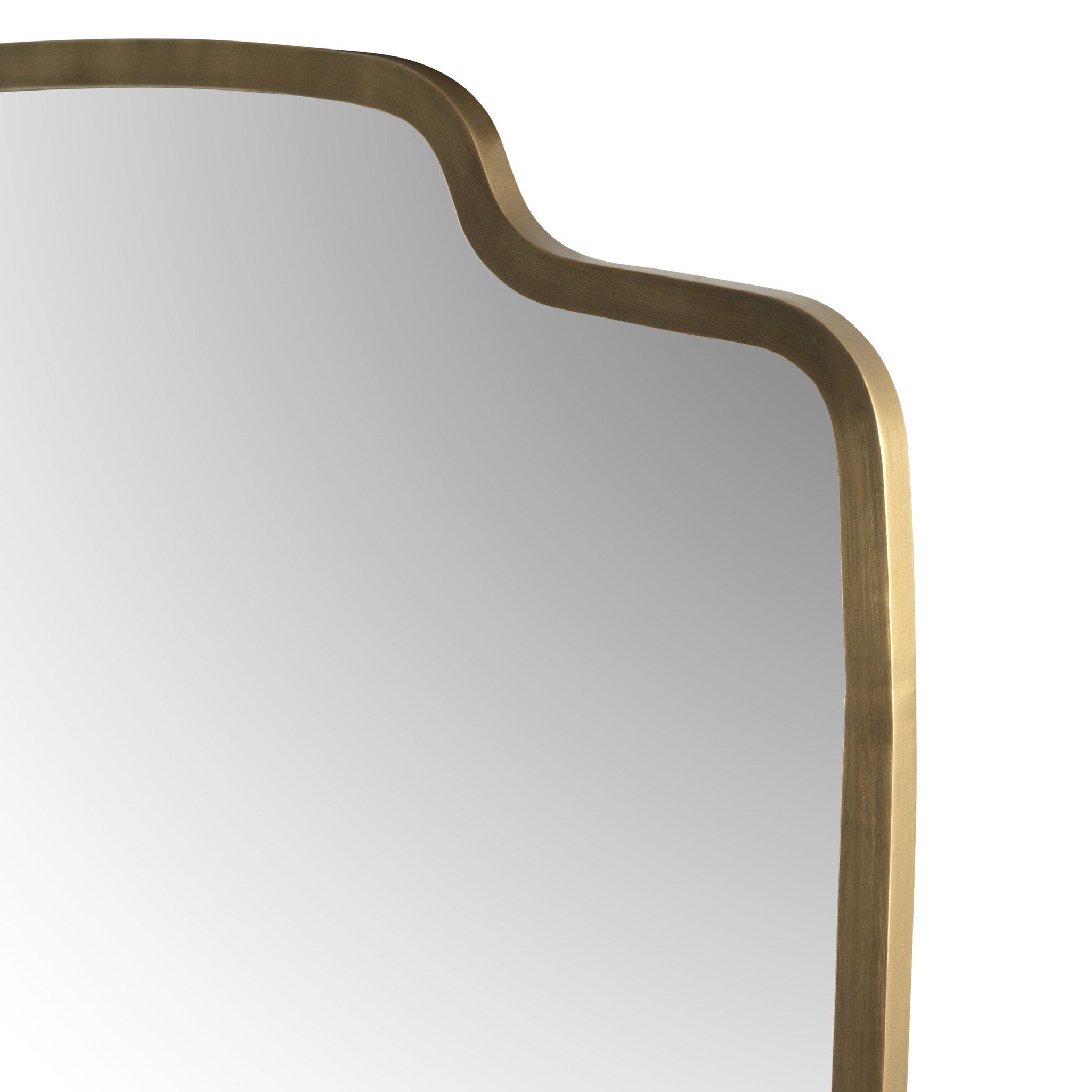 Four Hands Vault Mirror — Antique Brass Iron-Mirror