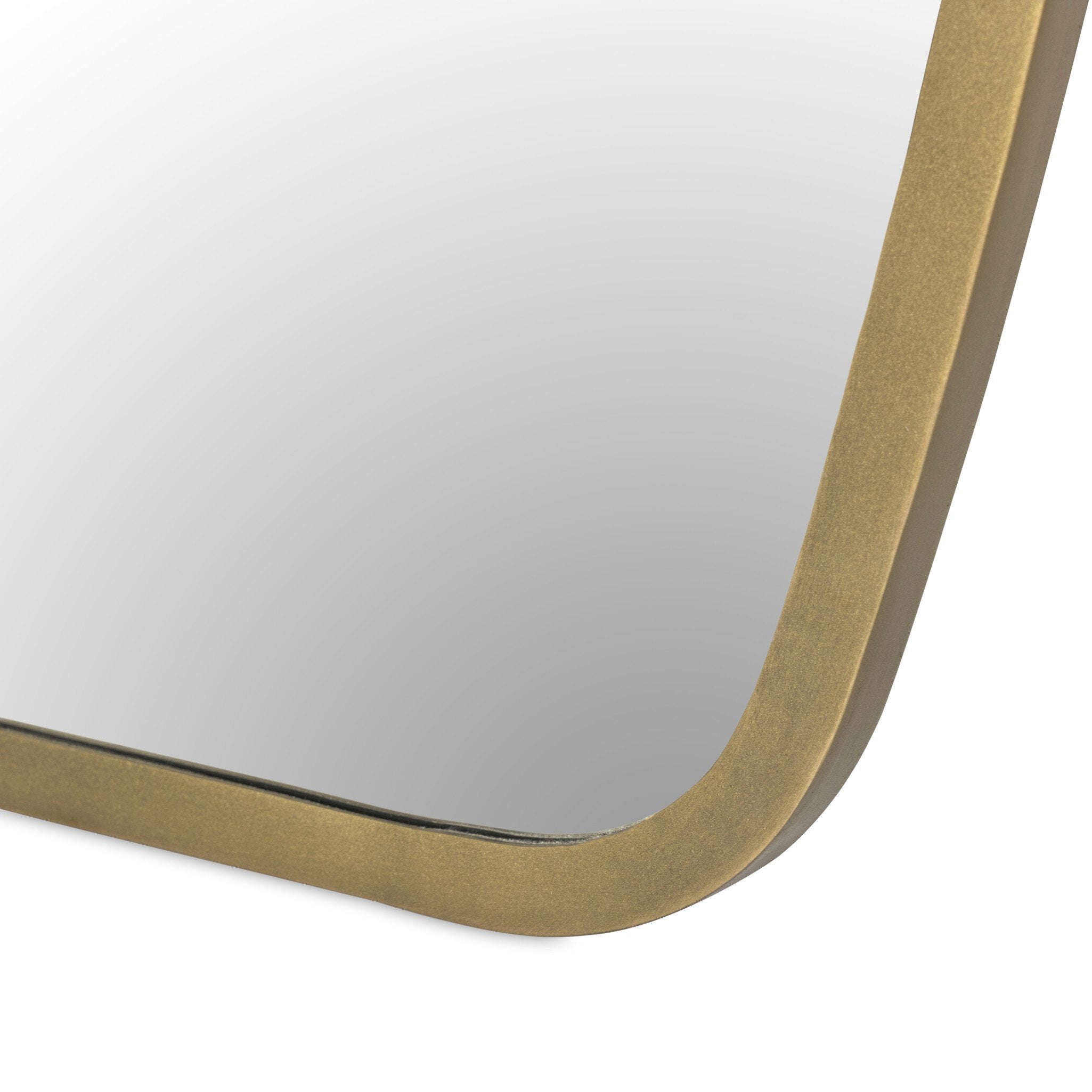 Four Hands Vault Mirror — Antique Brass Iron-Mirror