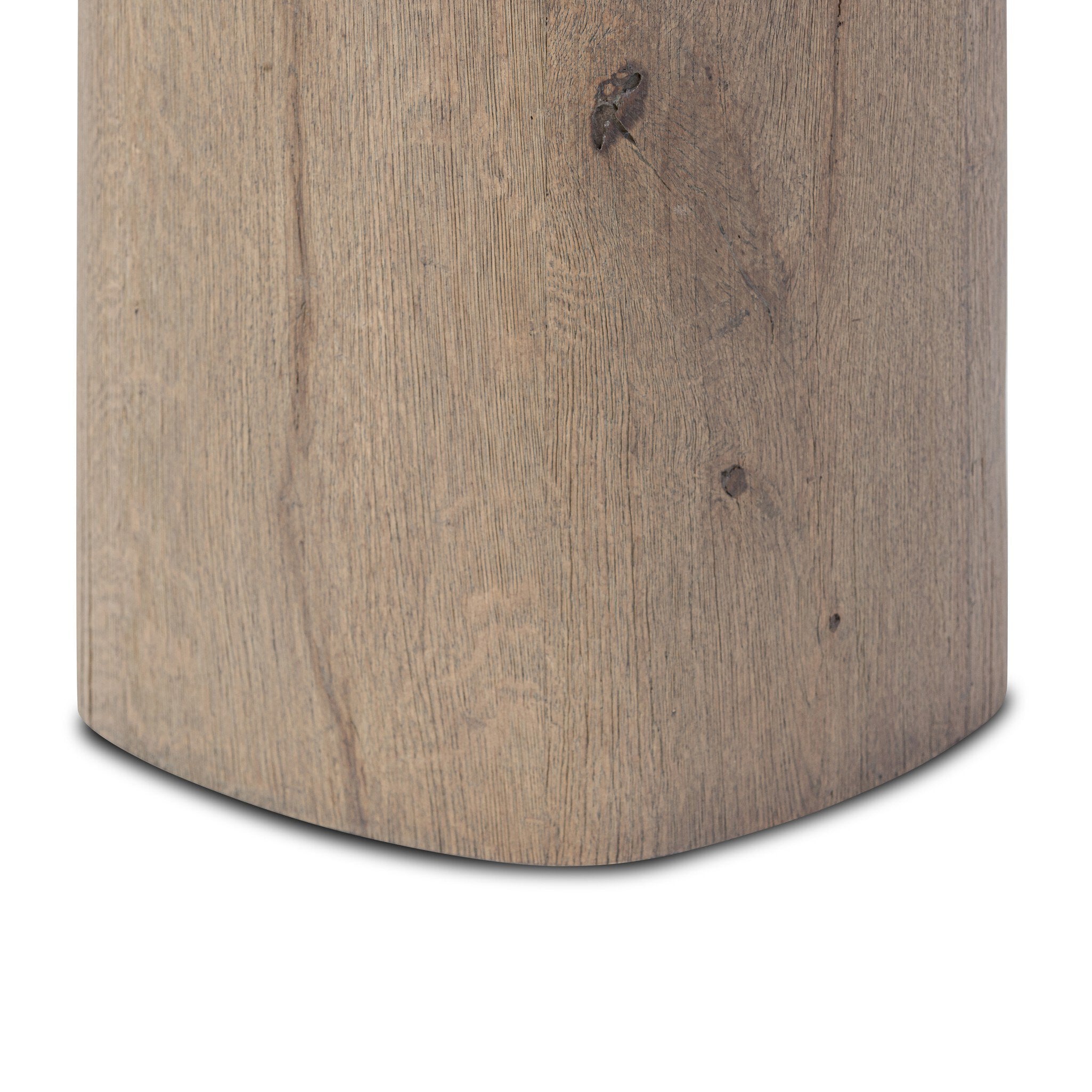 Four Hands Tycho Pedestal — Brown Oak Veneer