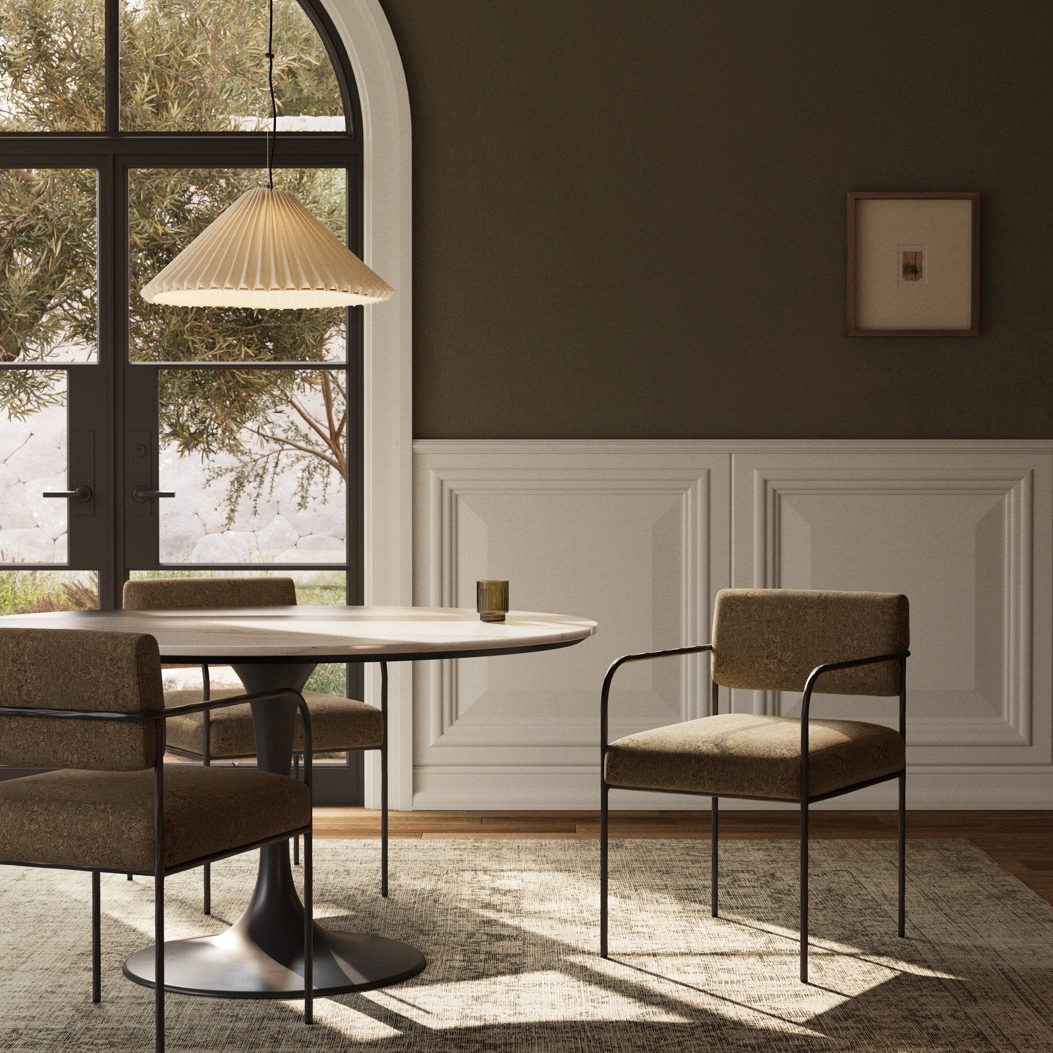 Four Hands Fenn Dining Chair — Fallingbrook Cafe-Hammered Iron