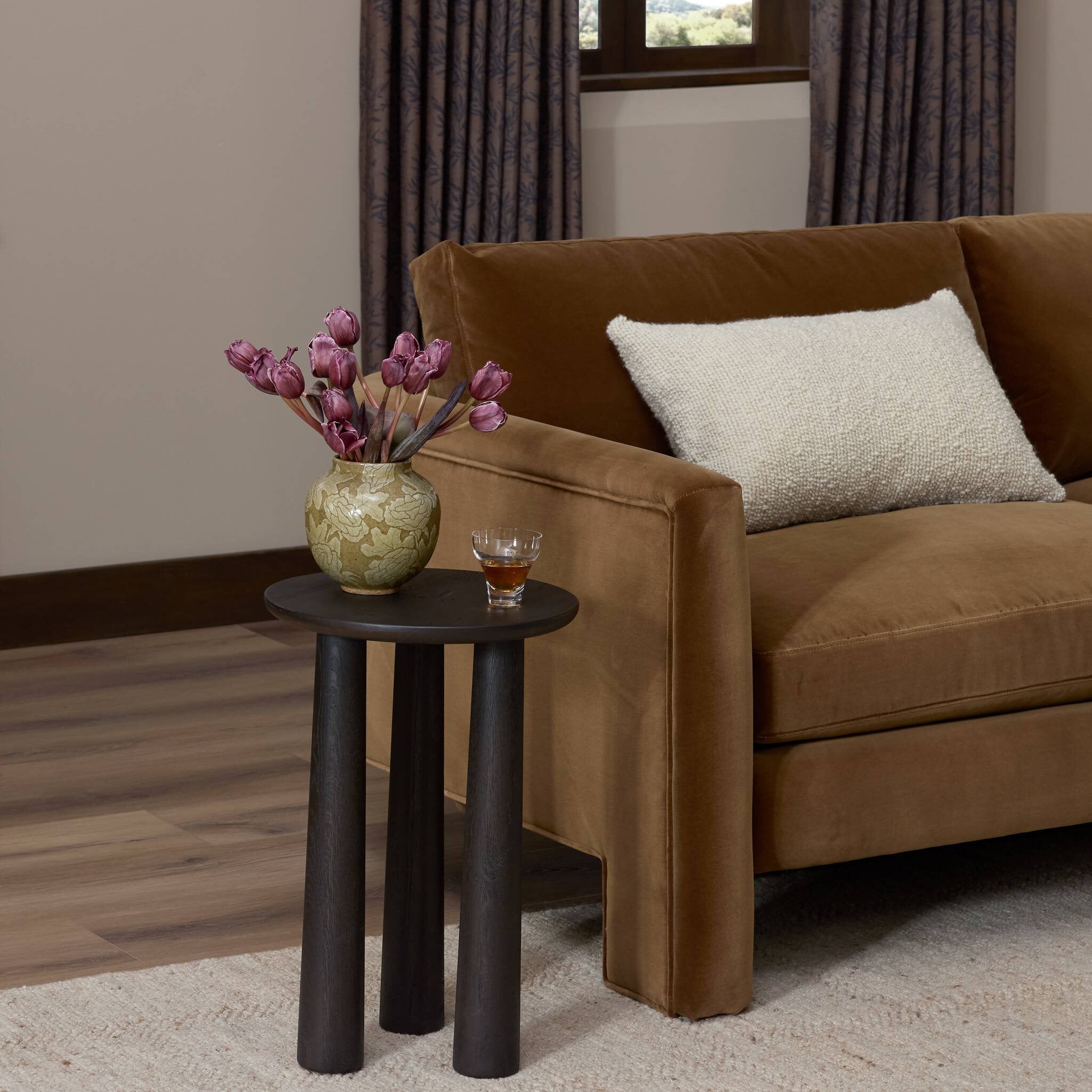Four Hands Cooper Nesting End Table — Smoked Black