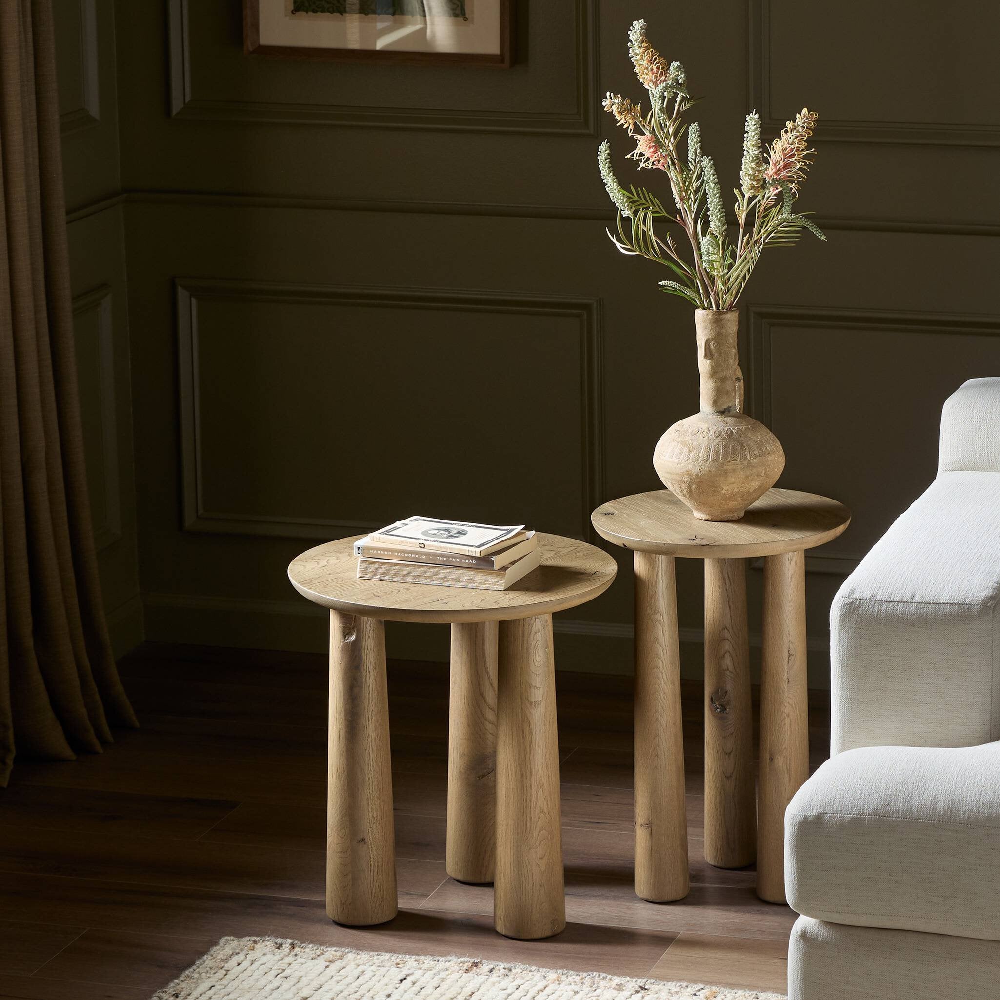 Four Hands Cooper Nesting End Table — Drifted Oak