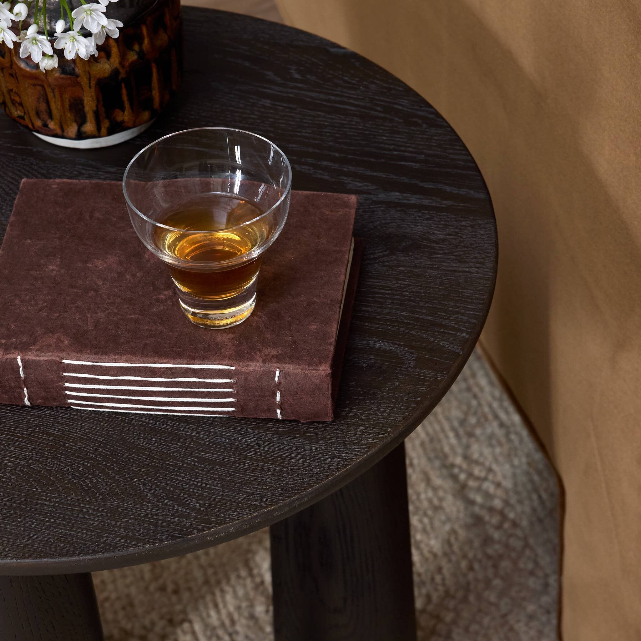 Four Hands Cooper Nesting End Table — Smoked Black