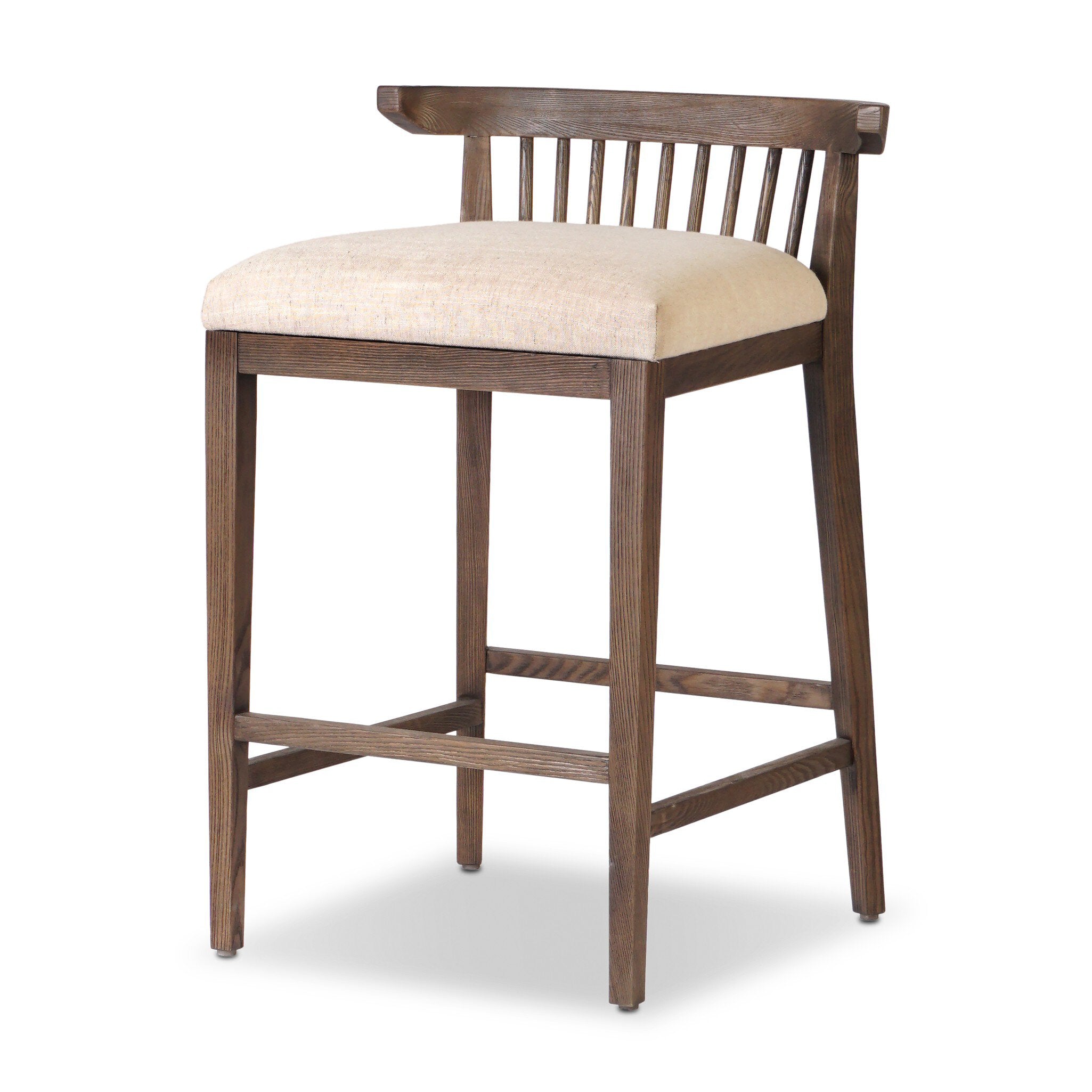 Four Hands Tullio Counter Stool — Savoy Parchment-Drifted Ash-Counter