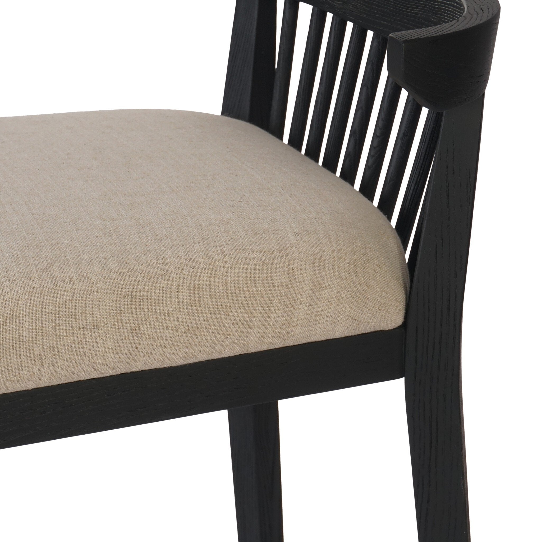 Four Hands Tullio Counter Stool — Savoy Parchment-Black Ash-Counter
