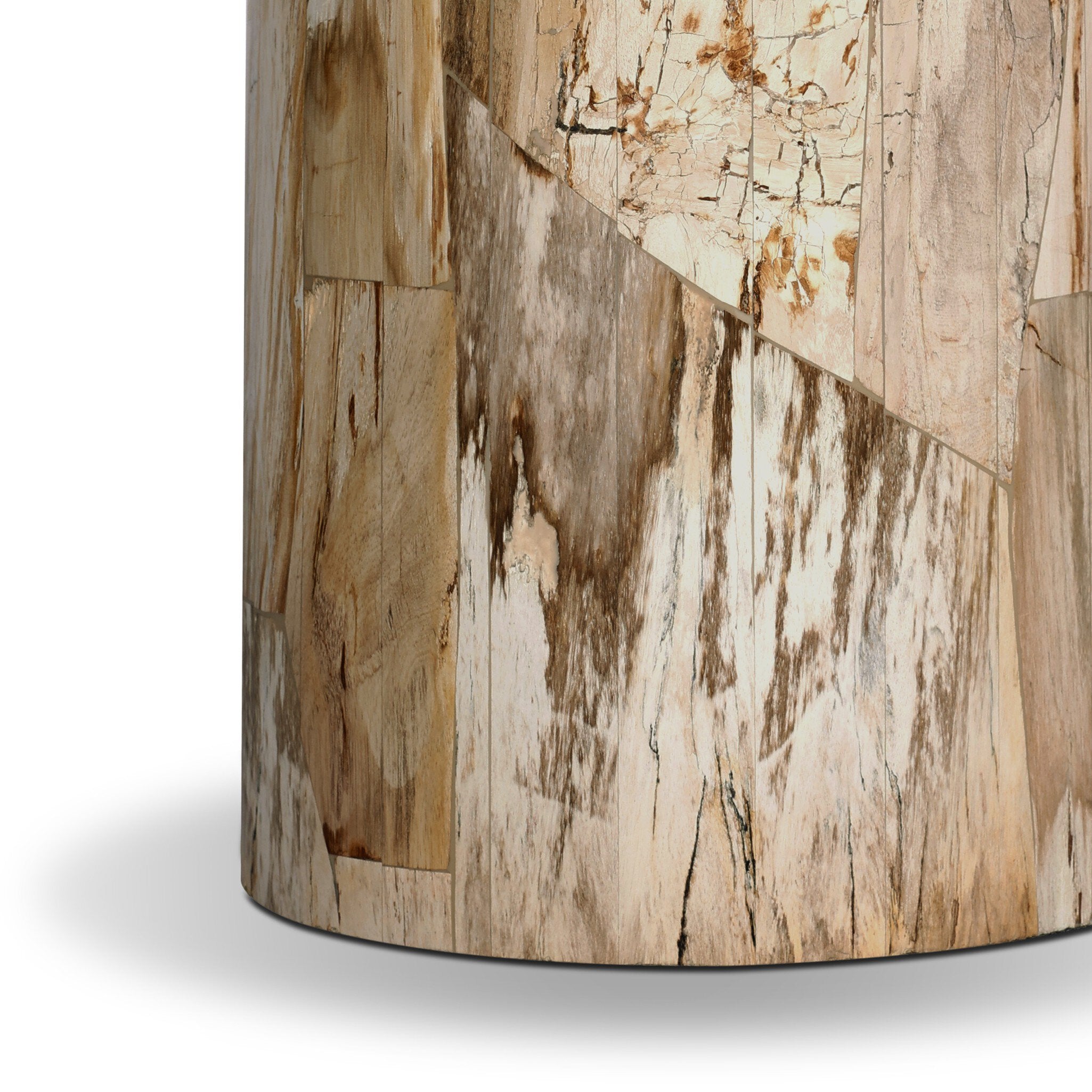 Four Hands Aida End Table — Light Petrified Wood
