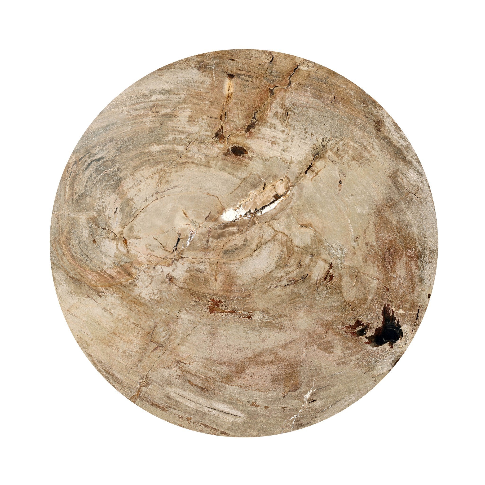 Four Hands Aida End Table — Light Petrified Wood