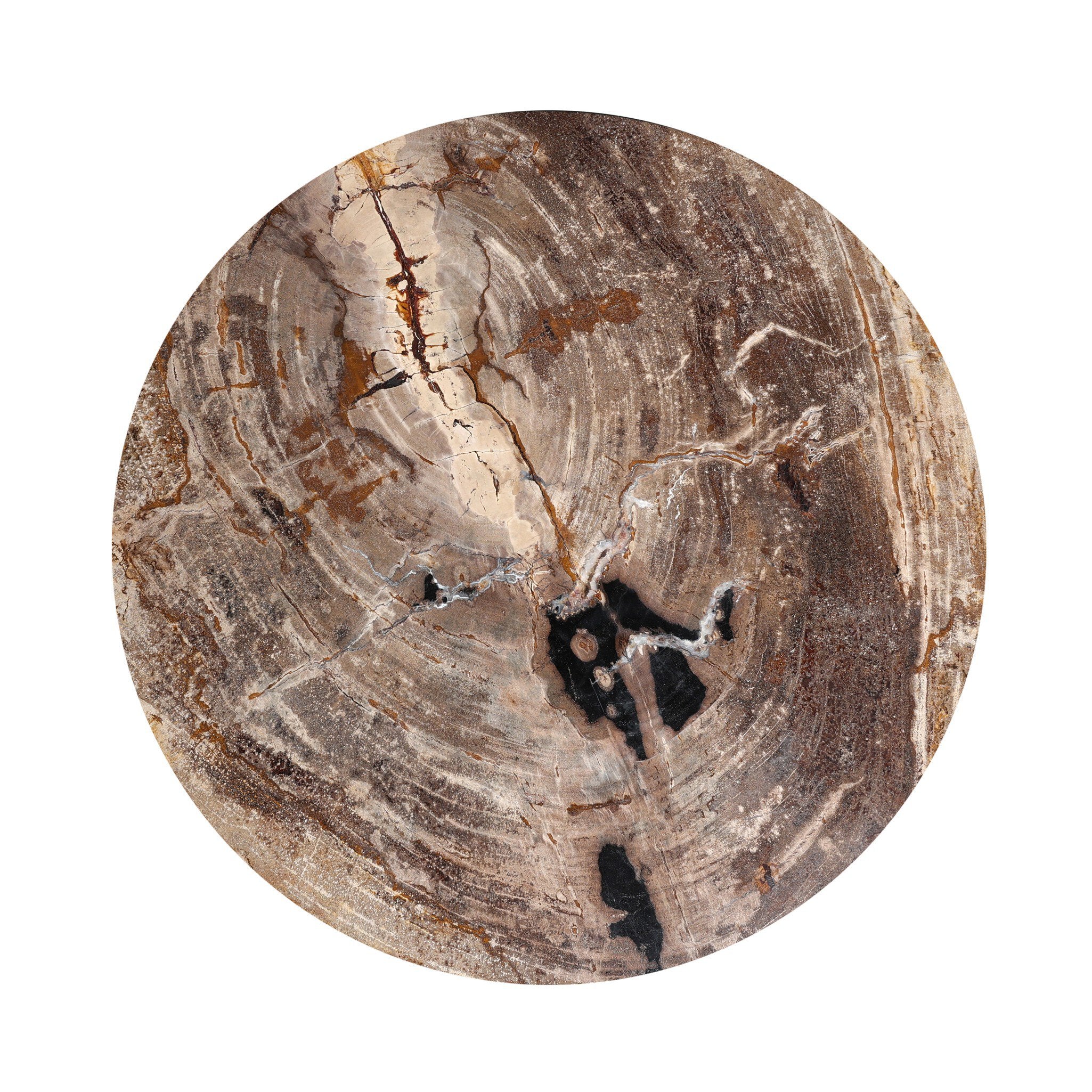 Four Hands Aida End Table — Light Petrified Wood